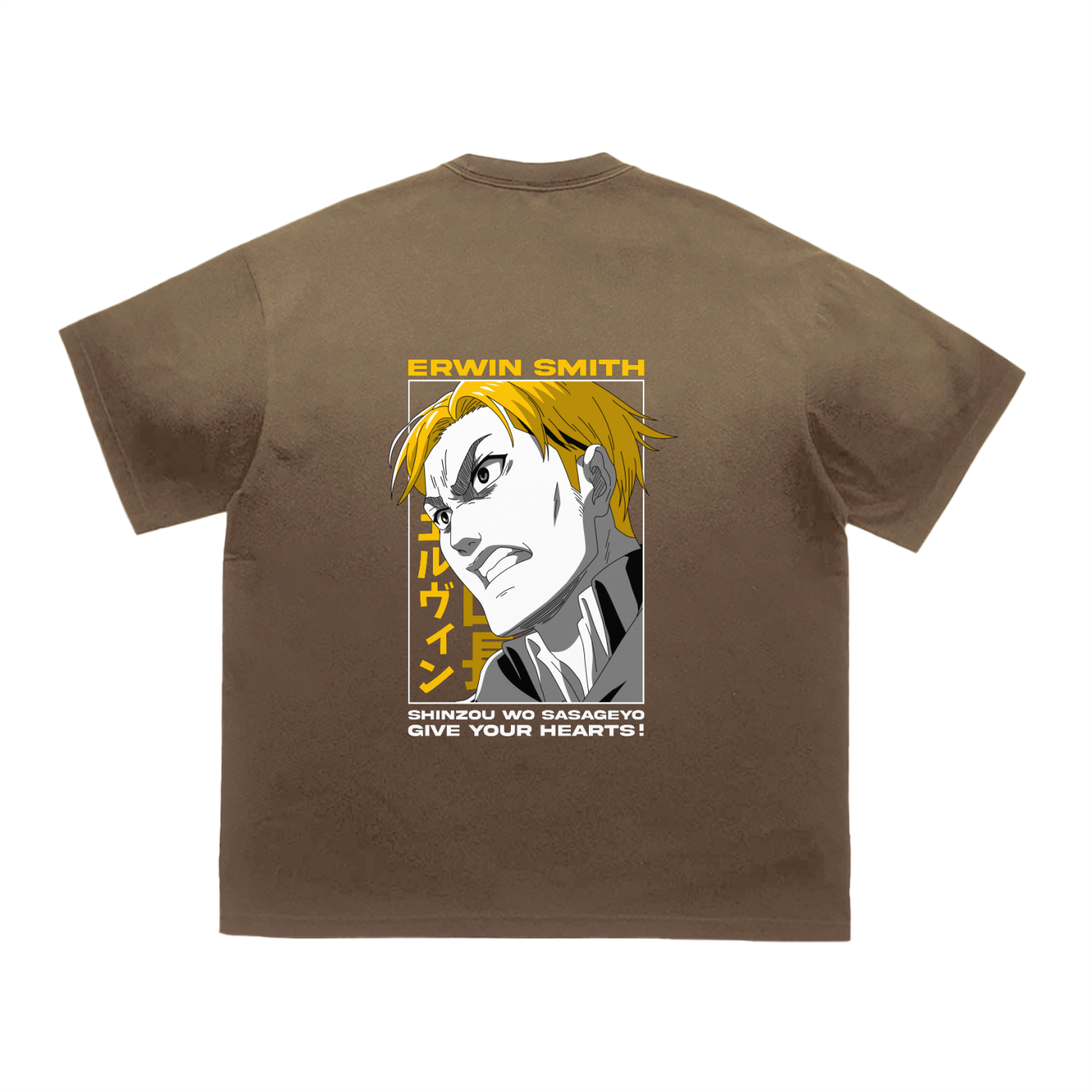 Erwin smith | Attack on titan | Gradient Washed T-Shirt ODMPOD