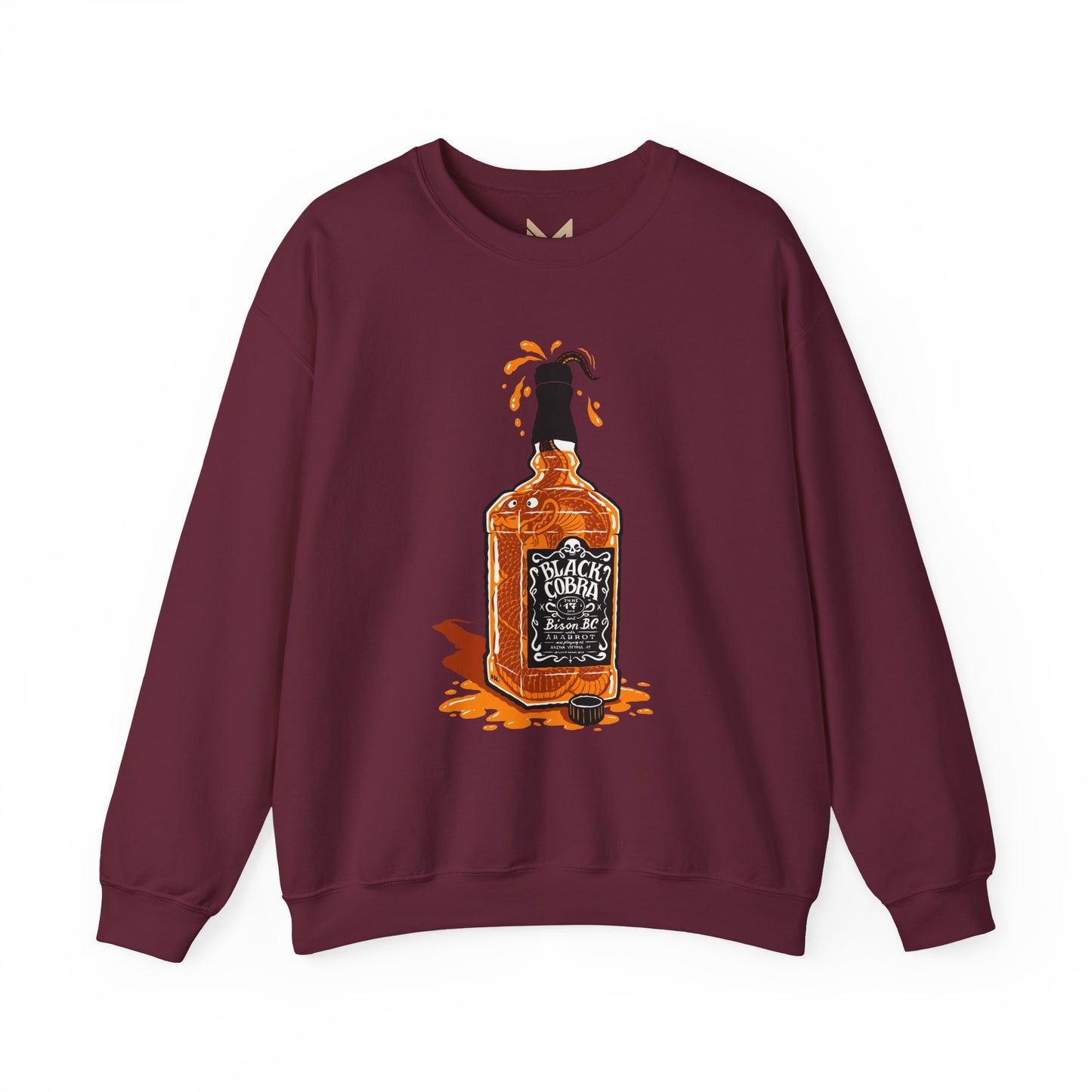 Whiskey Splash Sweatshirt, Cozy Unisex Sweatshirt, Casual Fall Fashion, Perfect Gift for Whiskey Lovers, Comfortable Crewneck Printify