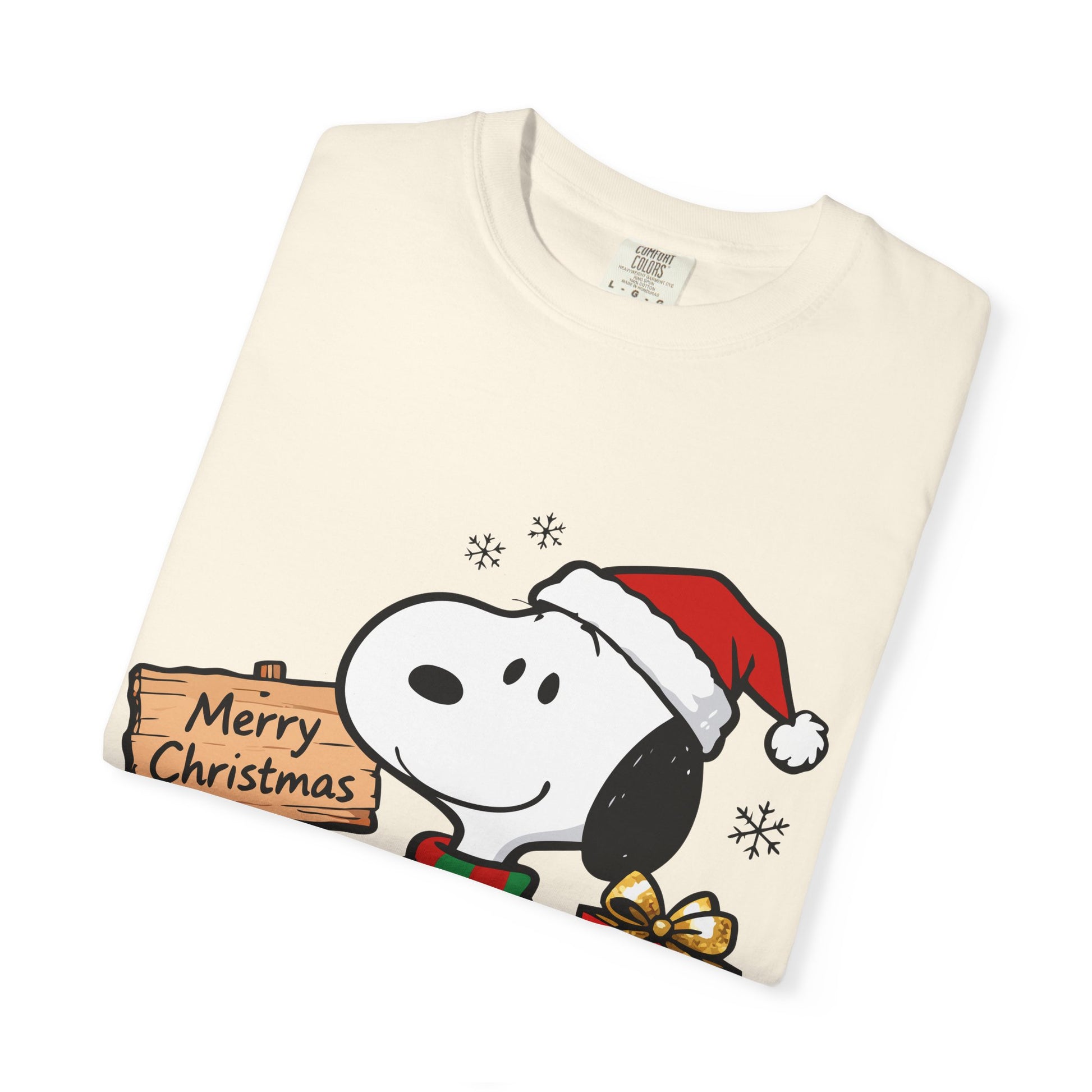Snoopy Merry Christmas T-Shirt — Holiday Cartoon Dog Tee Printify