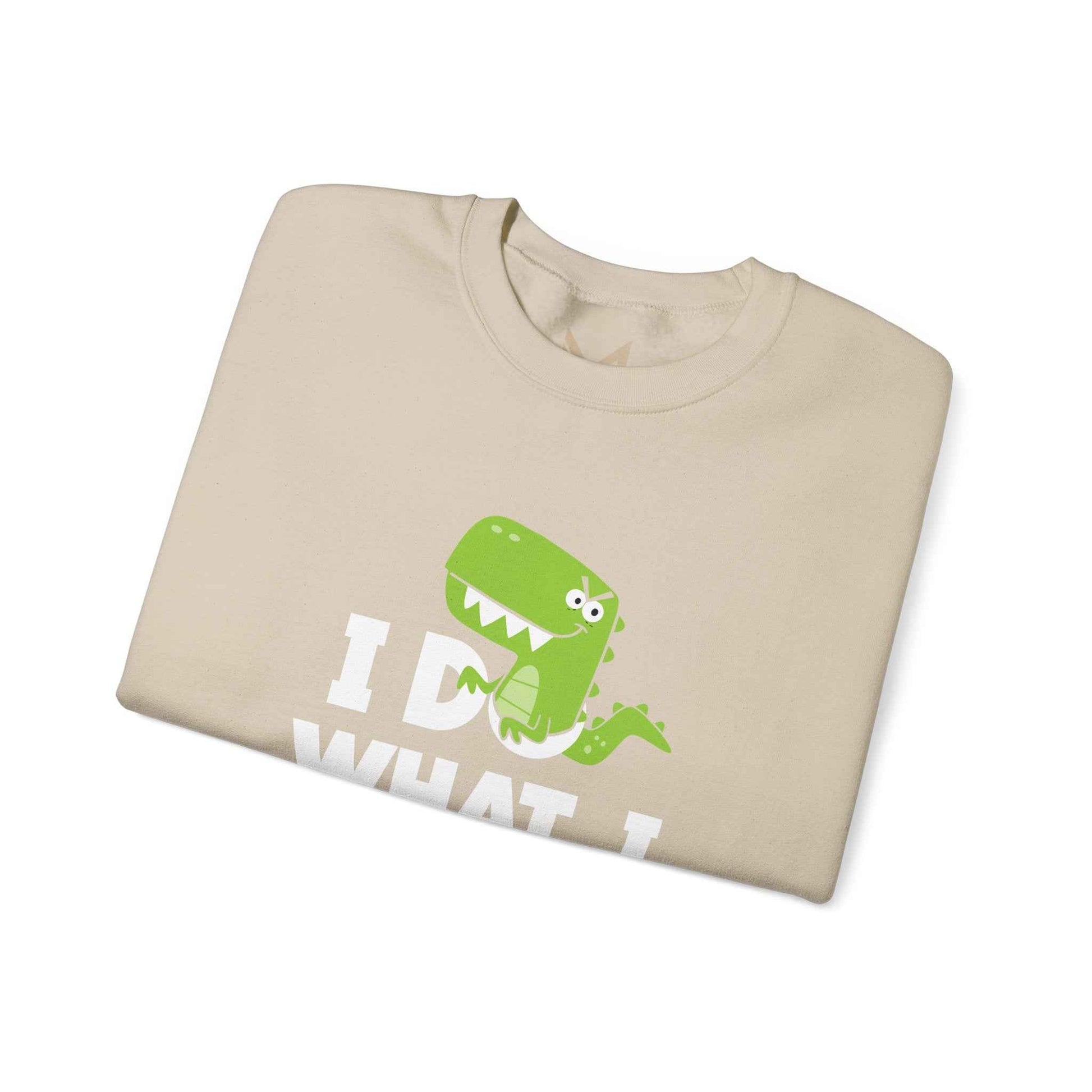Dinosaur Quote Sweatshirt, Funny Crewneck, Gifts for Kids & Teens, Birthday or Holiday Apparel, Cute Graphic Sweater