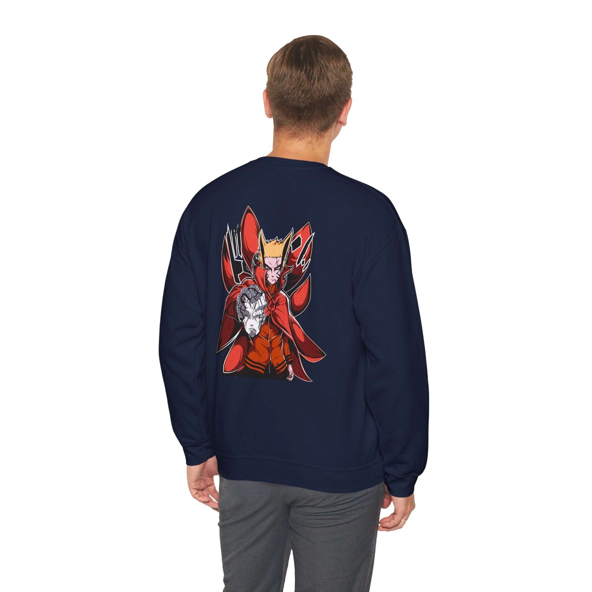 Anime Red Demon Crewneck Sweatshirt — Naruto-Inspired Kurama & Shadow Art Maklenn Anime Red Demon Crewneck Sweatshirt — Naruto-Inspired Kurama & Shadow Art Sweatshirt Maklenn www.maklenn.com India 33.23
