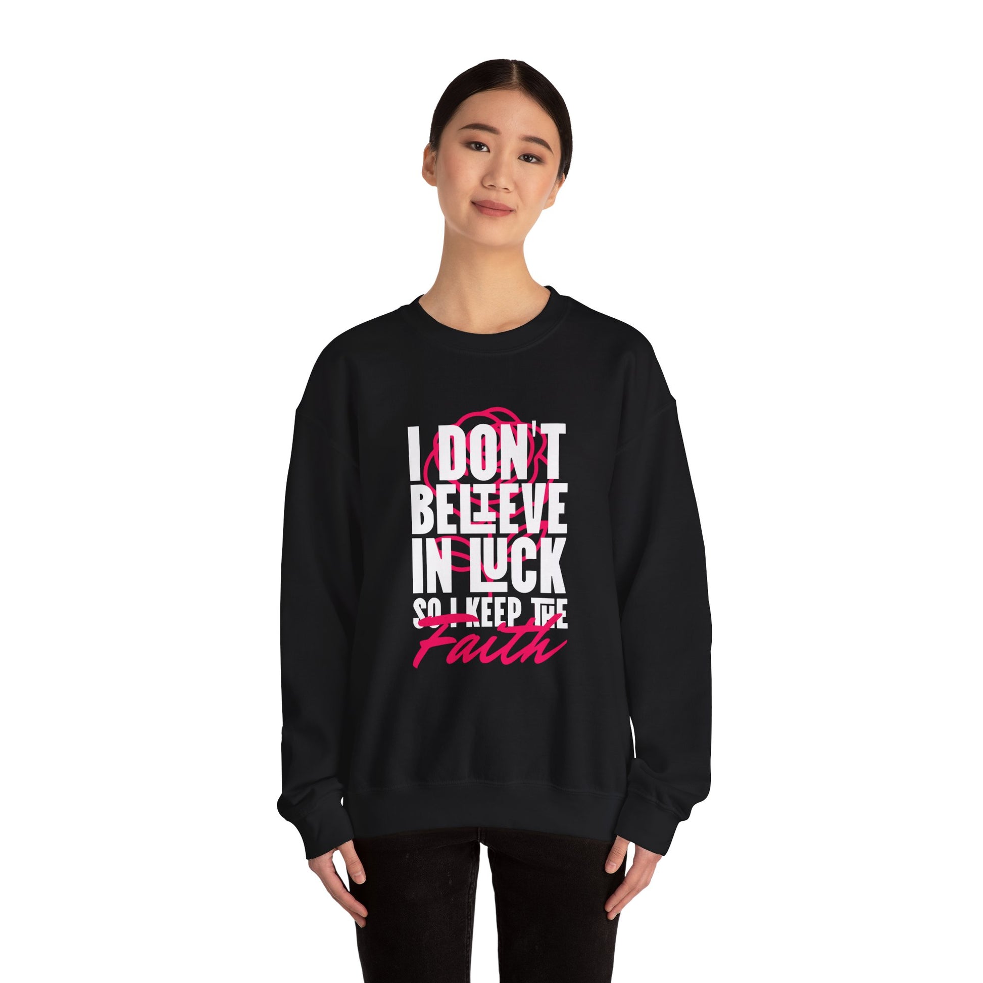 Inspirational Crewneck Sweatshirt - Motivational Apparel, Cozy Gift, Faith-Inspired Outfit, Trendy Casual Wear, Perfect for Holidays Printify