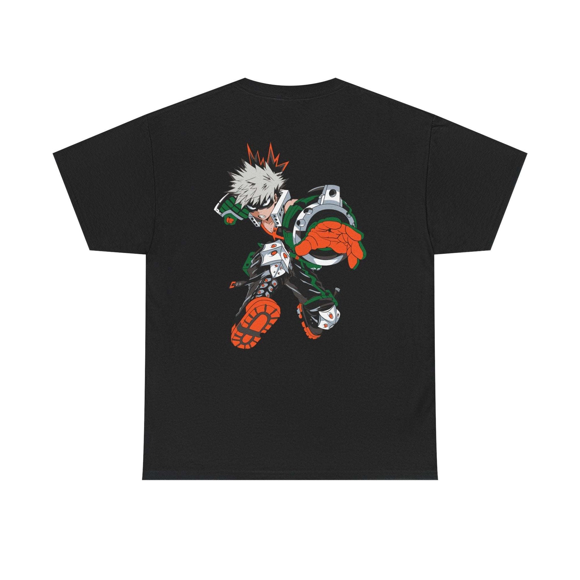 Anime Graphic Tee — Dynamic Action Back Print with Small Chest Logo Maklenn Anime Graphic Tee — Dynamic Action Back Print with Small Chest Logo T-Shirt Maklenn www.maklenn.com India 21.80
