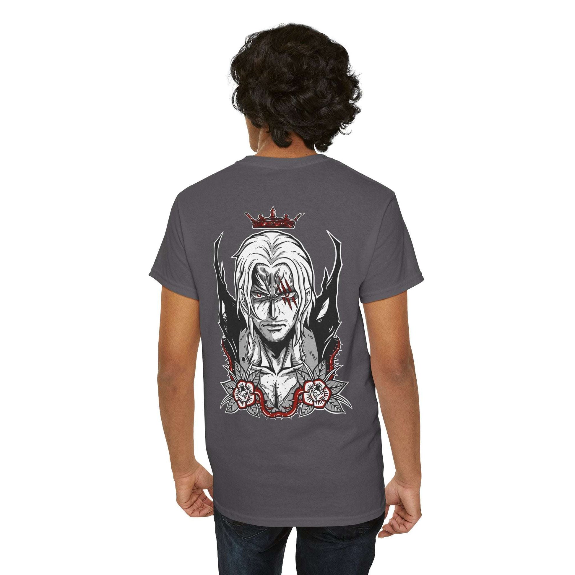 One Piece Anime Tee — White 'King' Pirate Skull Chest & Back Graphic Shirt Maklenn One Piece Anime Tee — White 'King' Pirate Skull Chest & Back Graphic Shirt T-Shirt Maklenn www.maklenn.com India 21.80