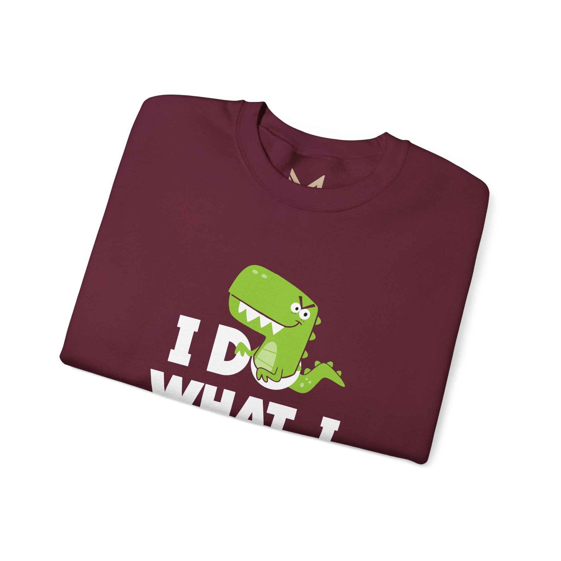 Dinosaur Quote Sweatshirt, Funny Crewneck, Gifts for Kids & Teens, Birthday or Holiday Apparel, Cute Graphic Sweater