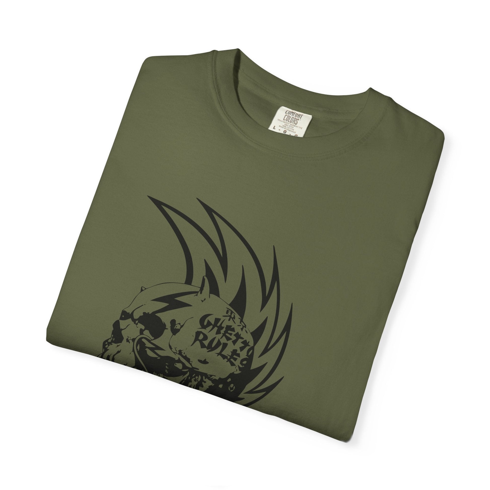 Punk Skull Graphic T-shirt for Unisex, Emo Fashion Tee, Edgy Streetwear, Gift for Music Lovers, Halloween Costume - Maklenn