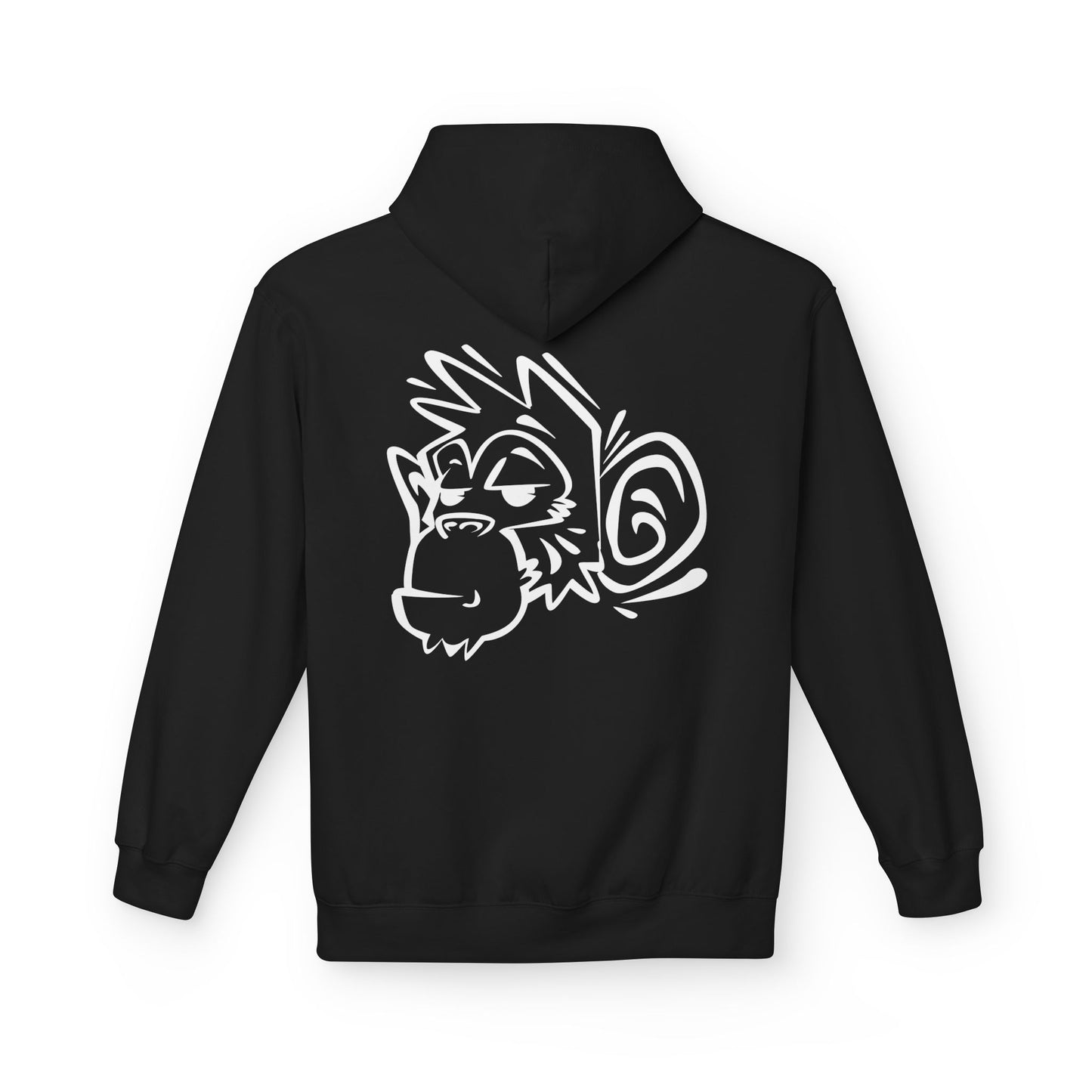 Stylish Unisex Fleece Hoodie with Unique Monkey Design - Perfect for Casual Wear, Gifts, Kids, Birthdays, and Events Printify