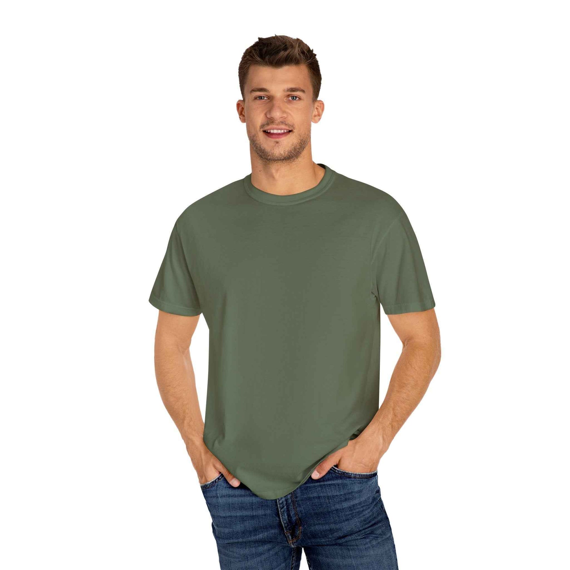 Artistic Garment-Dyed T-Shirt, Unisex Graphic Tee, Unique Casual Wear, Statement Top, Gift for Art Lovers, Everyday Comfort Tee