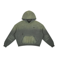 Frayed Sunfade Boxy Fleece Hoodie