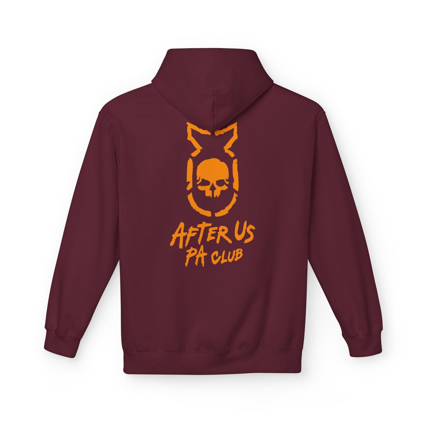Edgy Unisex Fleece Hoodie - After Us PA Club, Casual Streetwear, Gift for Music Lovers, Home Lounge Wear, Unique Graphic Design Printify