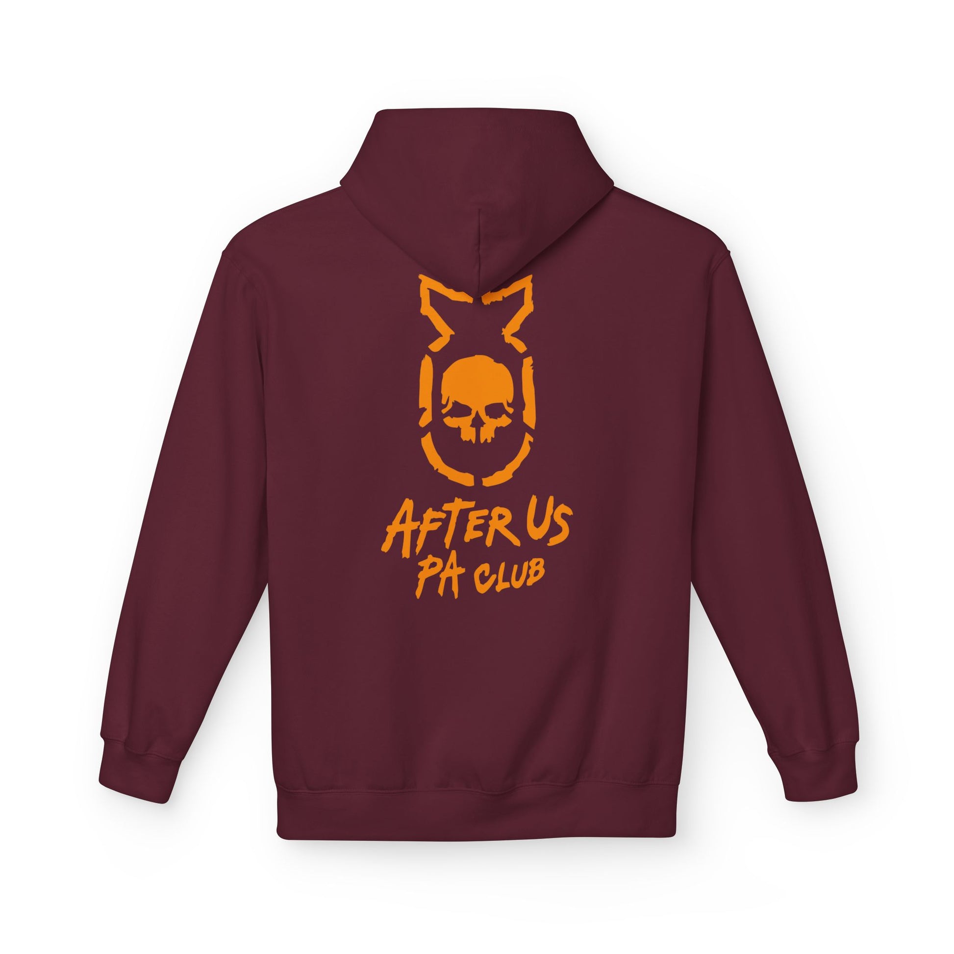Edgy Unisex Fleece Hoodie - After Us PA Club, Casual Streetwear, Gift for Music Lovers, Home Lounge Wear, Unique Graphic Design Printify