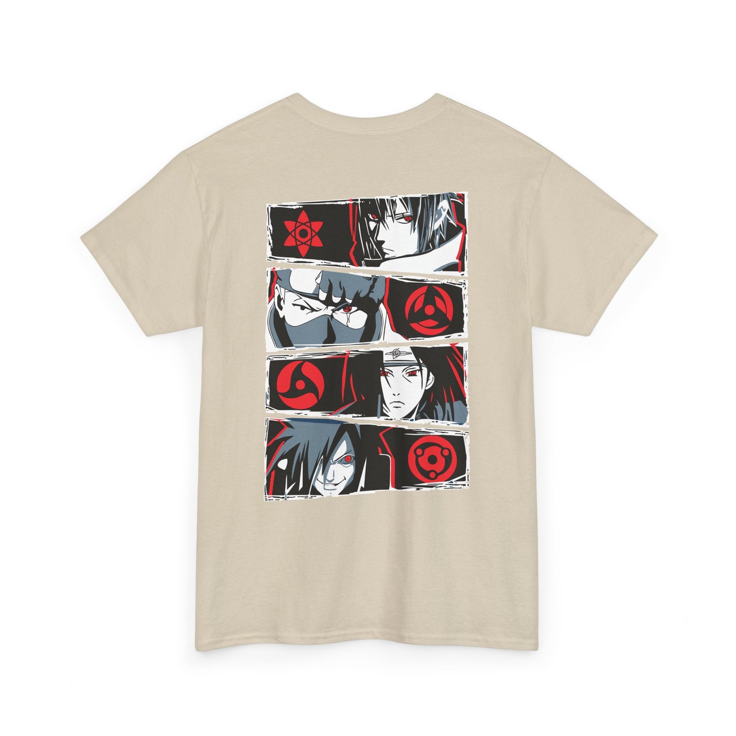 Anime Eyes Graphic Tee — Manga Character Panel Back Print