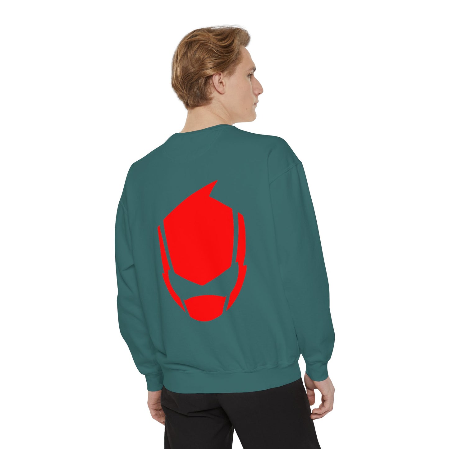 Bold Graphic Unisex Sweatshirt, Cozy Streetwear, Perfect Gift for Comics Fans, Casual Everyday Wear, Unique Holiday Apparel Printify