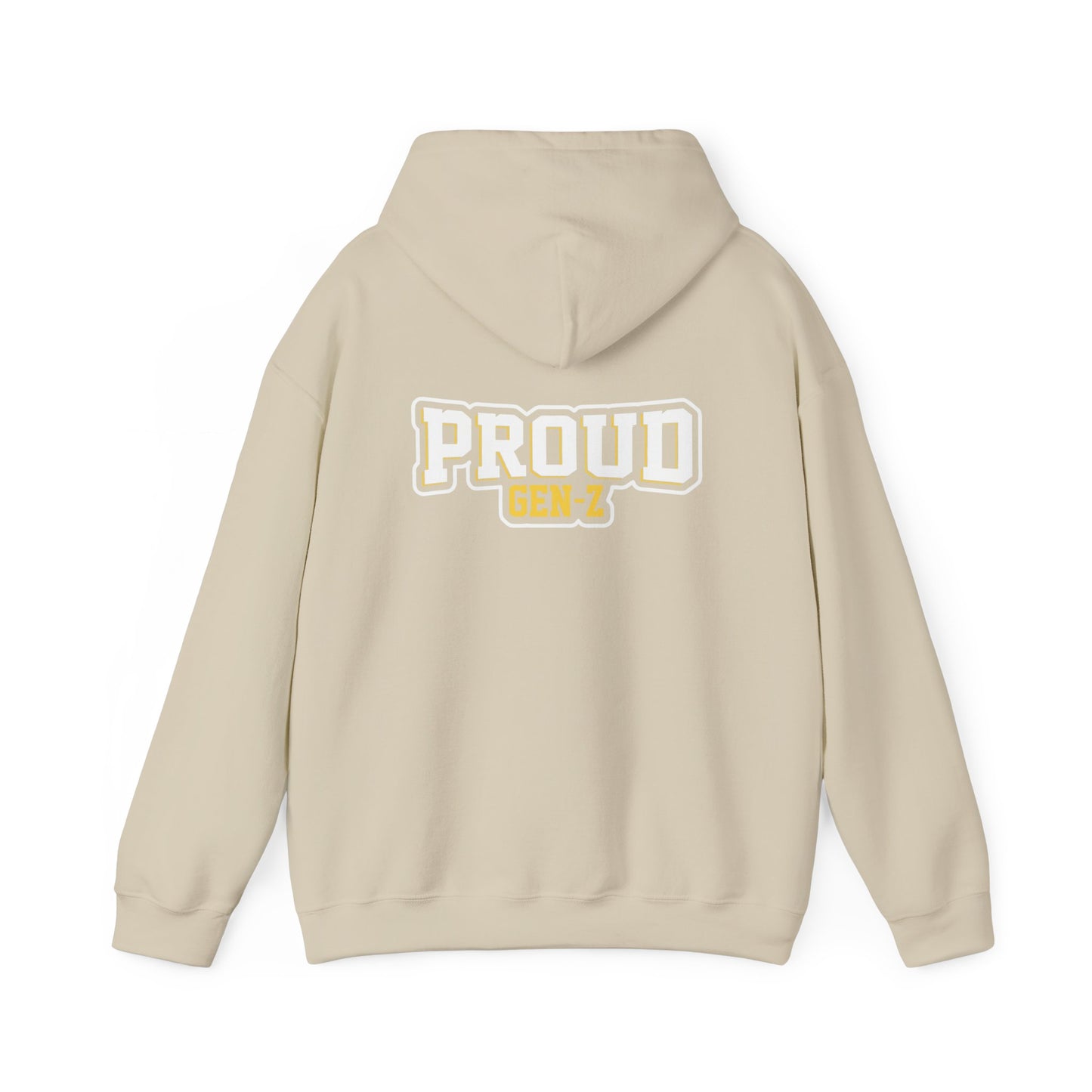 Proud Gen-Z Hoodie, Cozy Streetwear for Teens, Unisex Sweatshirt, Perfect Gift for Graduations, Everyday Casual Wear, Trendy Apparel Printify