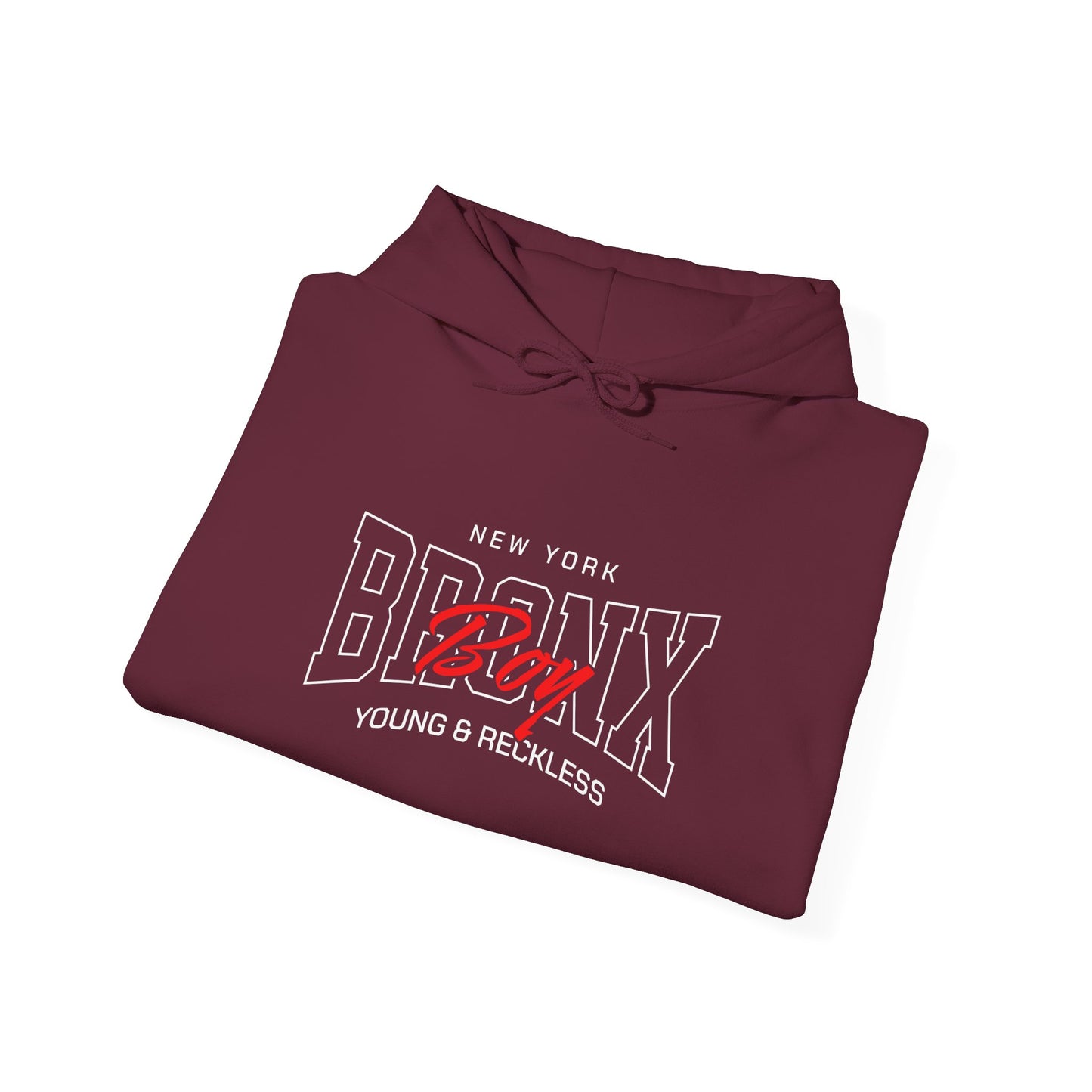 Bronx-themed Unisex Hoodie, Cozy Sweatshirt, Streetwear, Gift for Him/Her, New York Apparel, Young & Reckless Style Printify