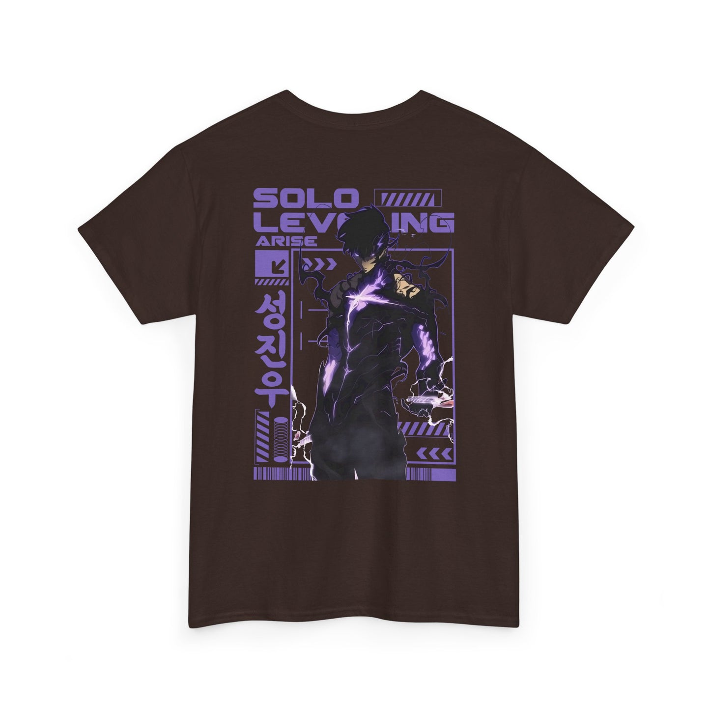 Solo Leveling Graphic Tee — Anime Manga Backprint Shirt