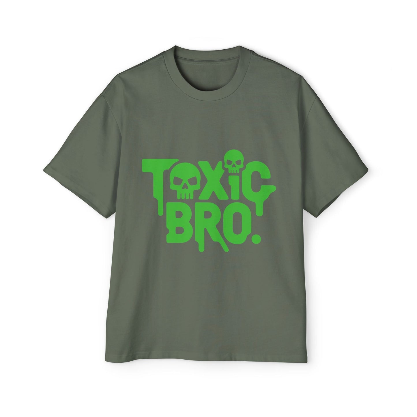 Toxic Bro Oversized Tee, Men's Graphic T-Shirt, Casual Streetwear, Gift for Him, Summer Style, Statement Shirt - Maklenn