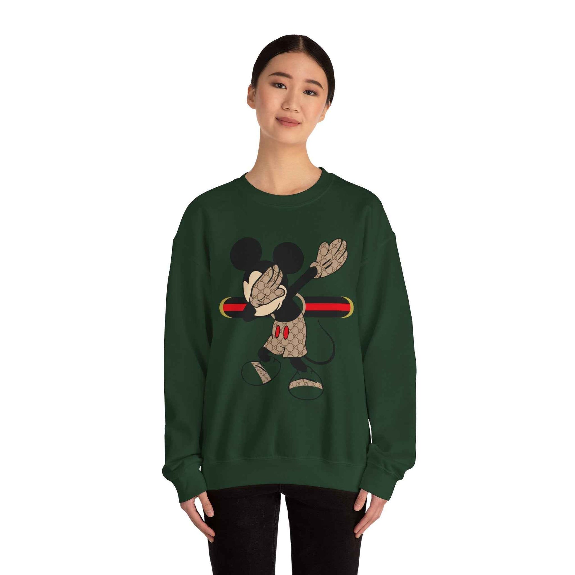 Mickey Mouse Graphic Crewneck Sweatshirt, Unisex Warm Casual Wear, Perfect for Disney Fans, Gift for Birthdays, Cozy Lounge Top