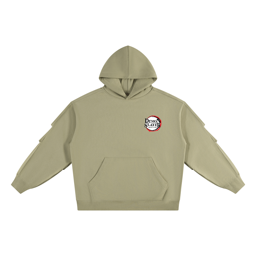 Kamado Tanjiro | Demon Slayer | Unisex Heavyweight Ruched Sleeves Hoodie ODMPOD