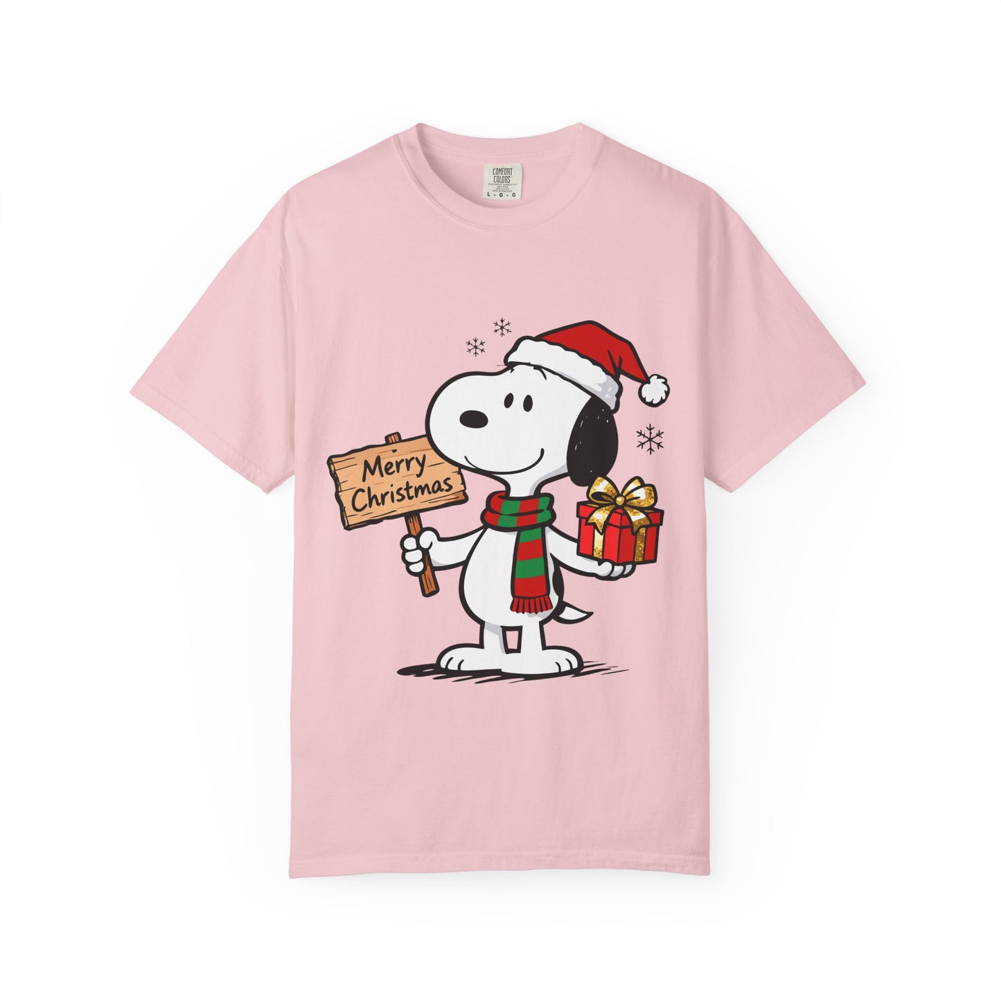 Snoopy Merry Christmas T-Shirt — Holiday Cartoon Dog Tee Printify