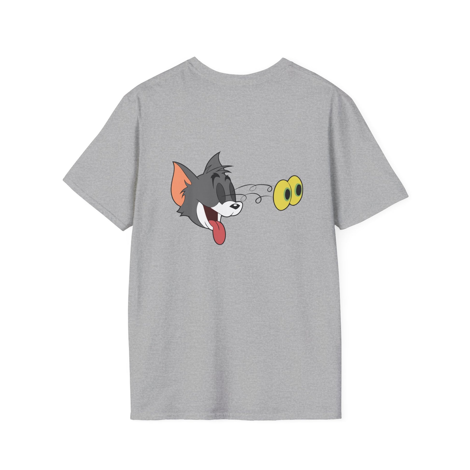 Tom and Jerry Unisex Softstyle T-Shirt, Cartoon Tee, Vintage Graphic Shirt, Cat & Mouse Humor Shirt, Gift for Fans Printify