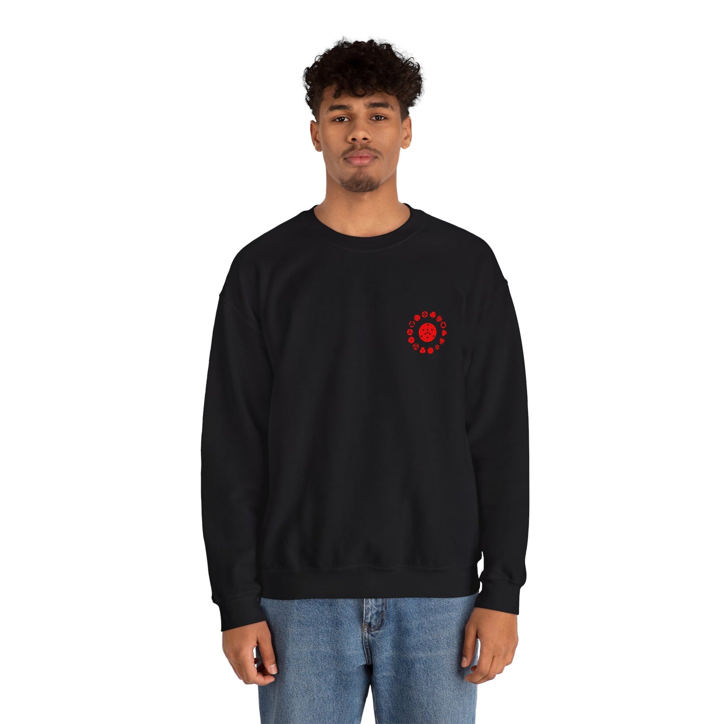 Anime Itachi Uchiha Crewneck Sweatshirt – Vintage Sharingan Graphic