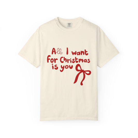 Christmas 'All I Want for Christmas Is You' T-Shirt Printify