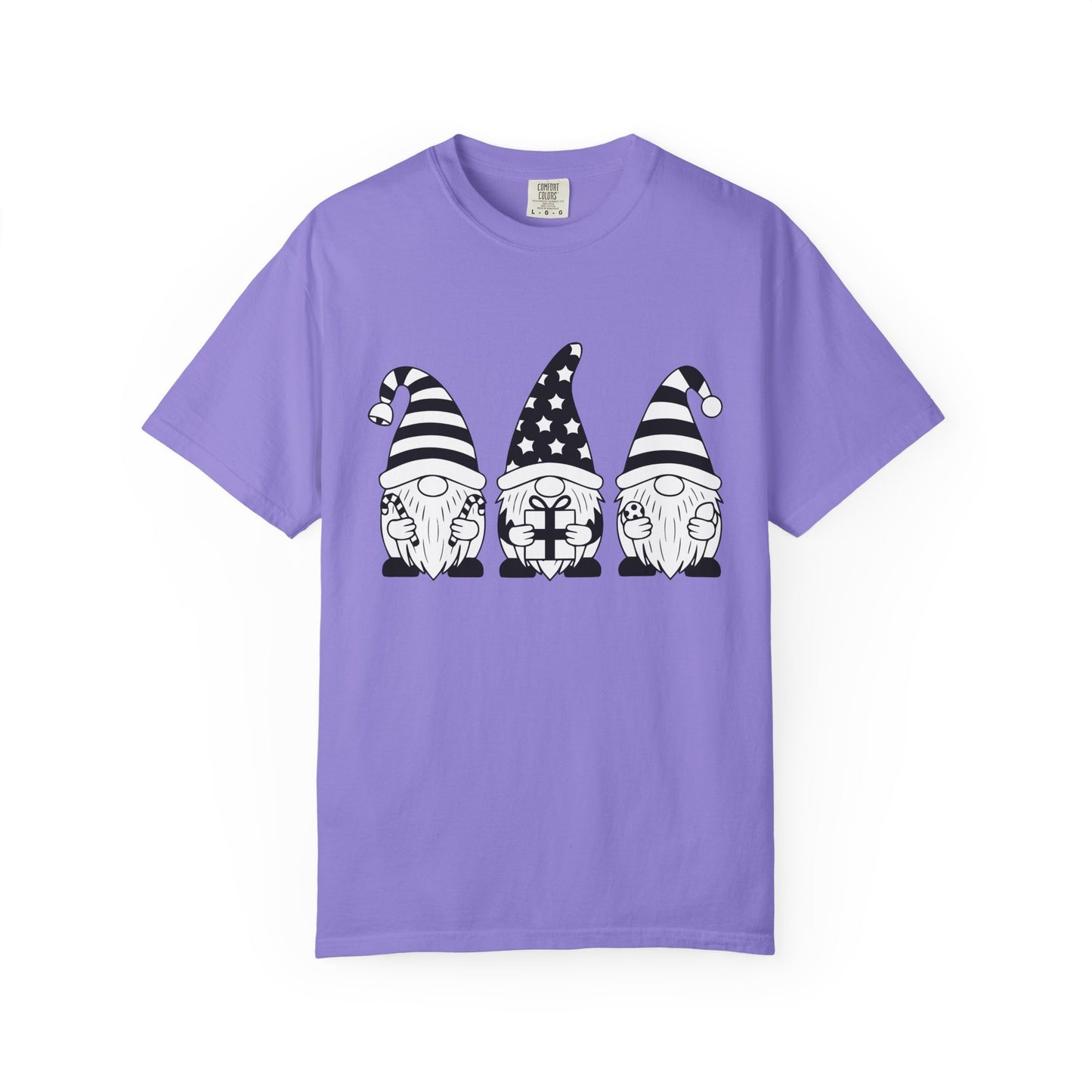 Gnome Trio Graphic T-Shirt – Patriotic Gift Gnomes Printify