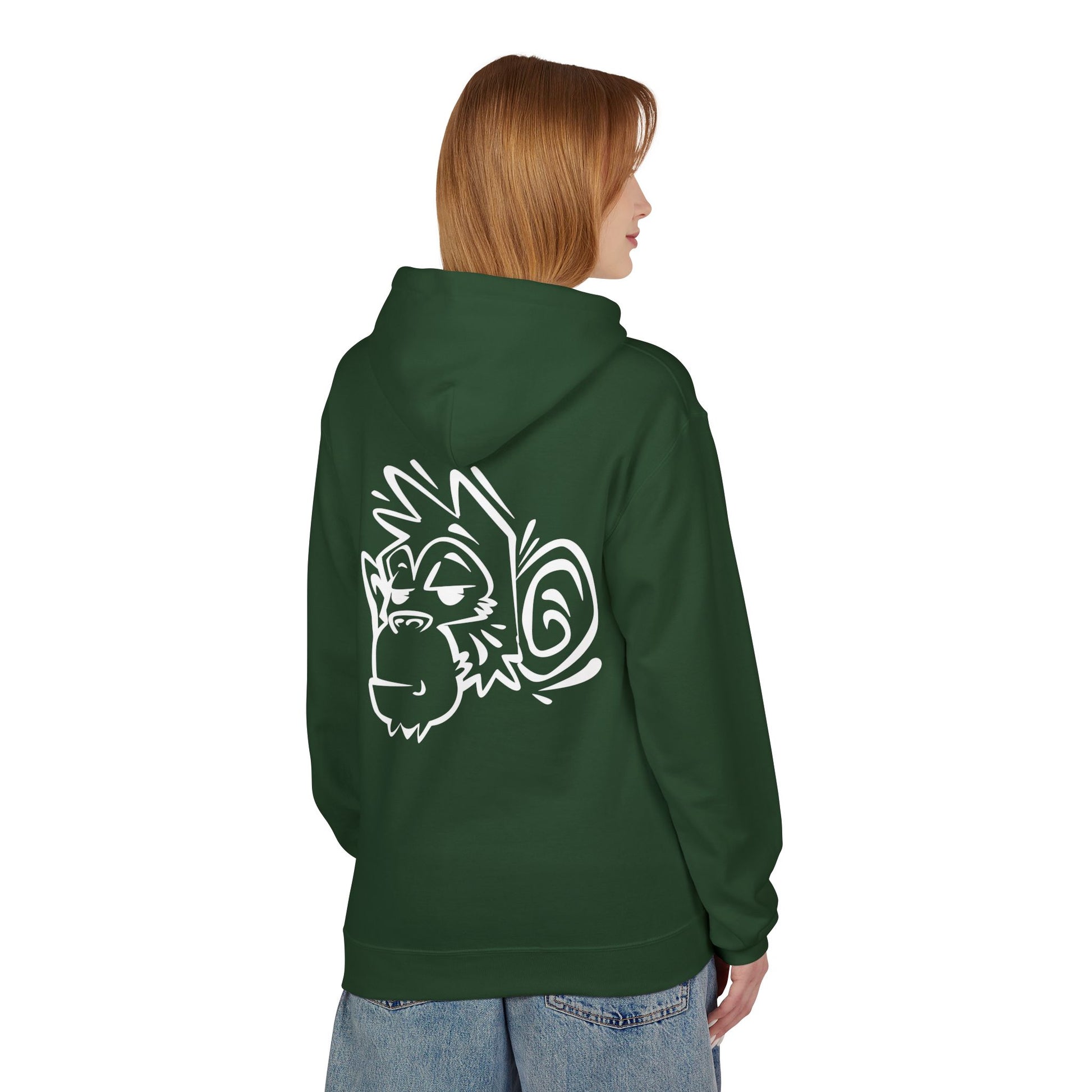 Stylish Unisex Fleece Hoodie with Unique Monkey Design - Perfect for Casual Wear, Gifts, Kids, Birthdays, and Events Printify