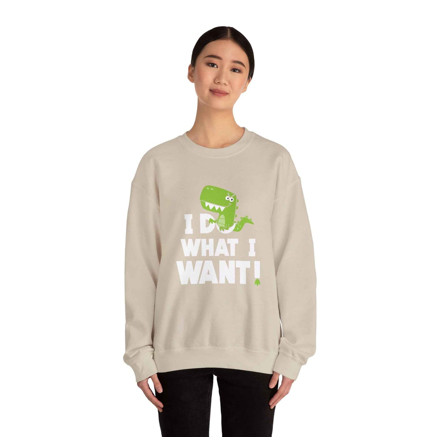 Dinosaur Quote Sweatshirt, Funny Crewneck, Gifts for Kids & Teens, Birthday or Holiday Apparel, Cute Graphic Sweater
