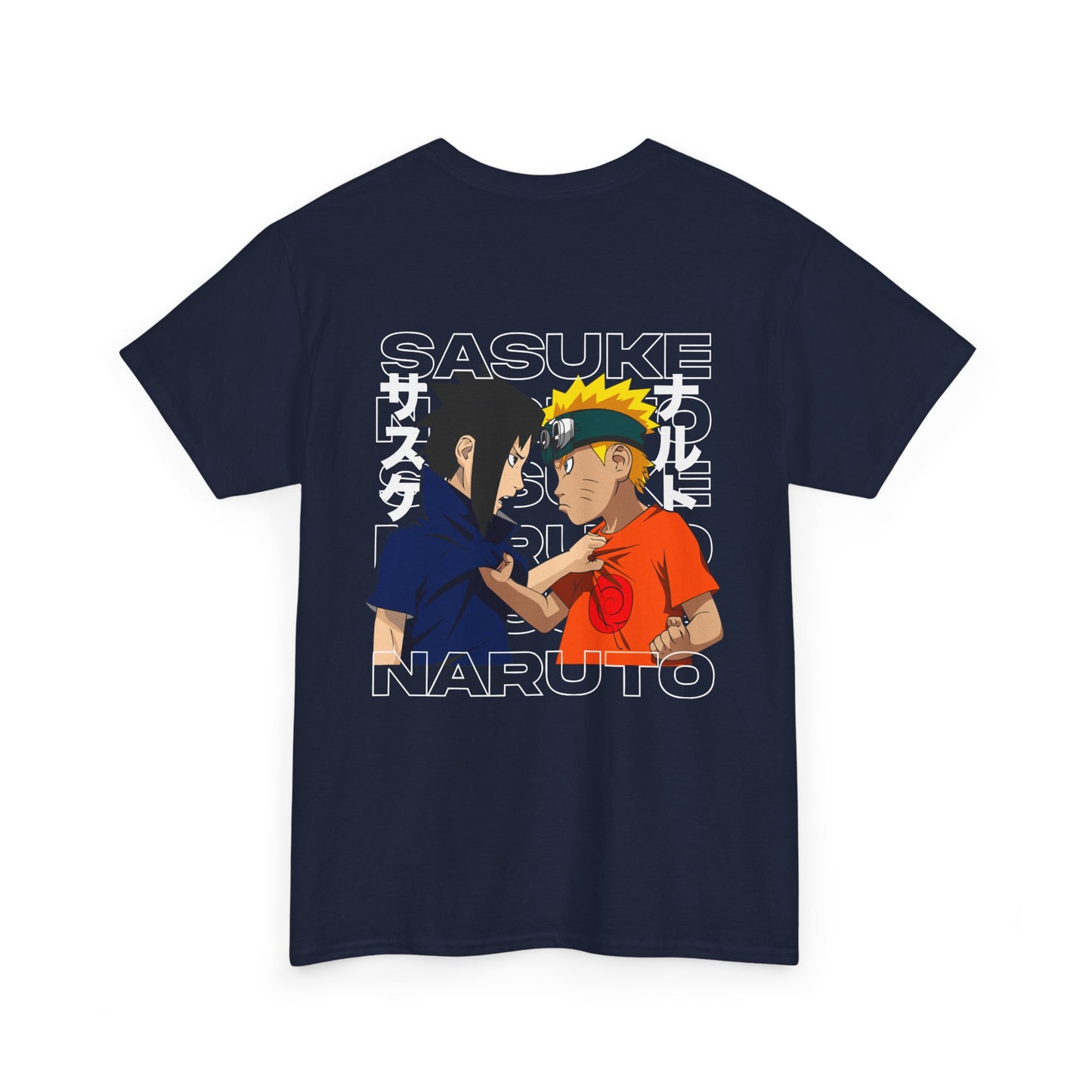 Naruto vs Sasuke Graphic Tee — Anime Friendship & Rivalry T-Shirt