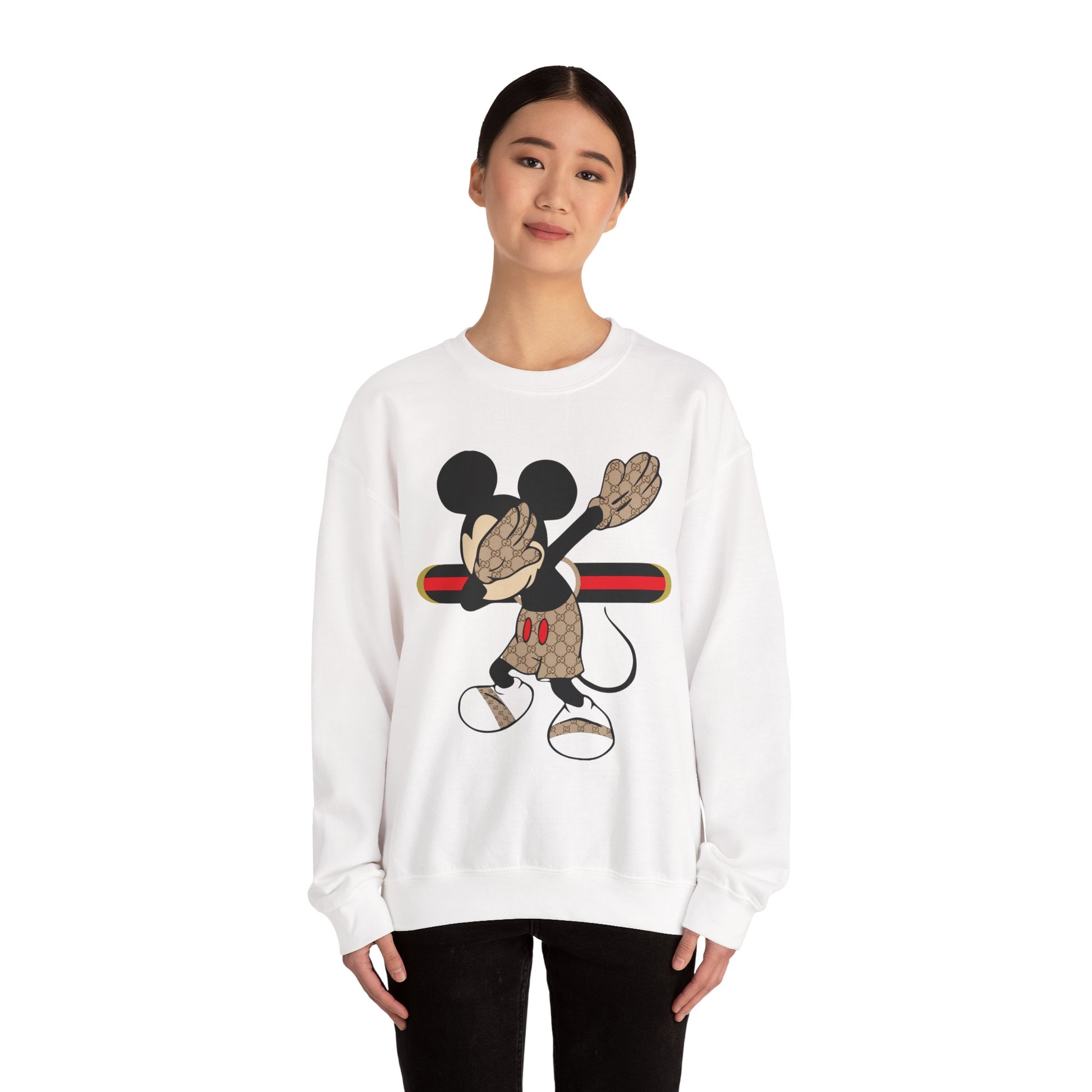 Mickey Mouse Graphic Crewneck Sweatshirt, Unisex Warm Casual Wear, Perfect for Disney Fans, Gift for Birthdays, Cozy Lounge Top Printify