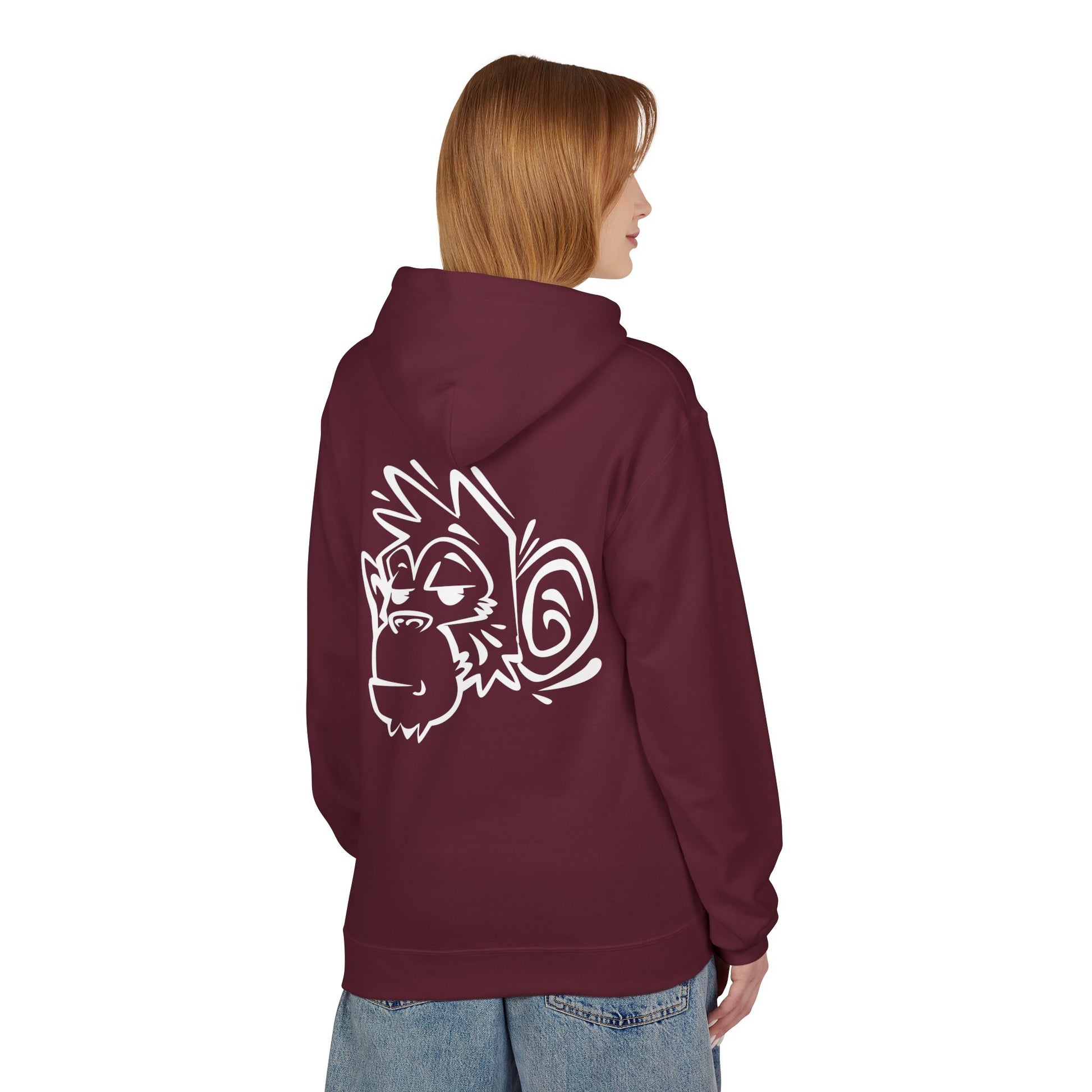 Stylish Unisex Fleece Hoodie with Unique Monkey Design - Perfect for Casual Wear, Gifts, Kids, Birthdays, and Events Printify