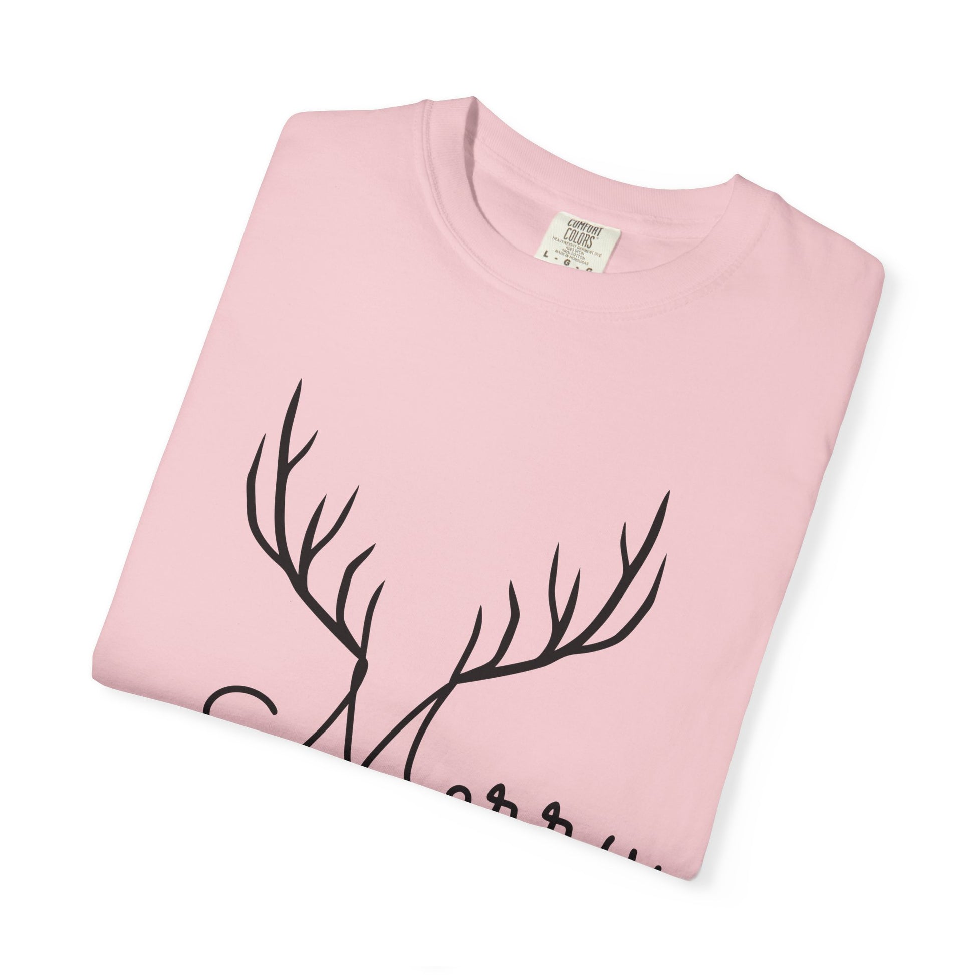 Merry Christmas Reindeer Antlers T-Shirt Printify