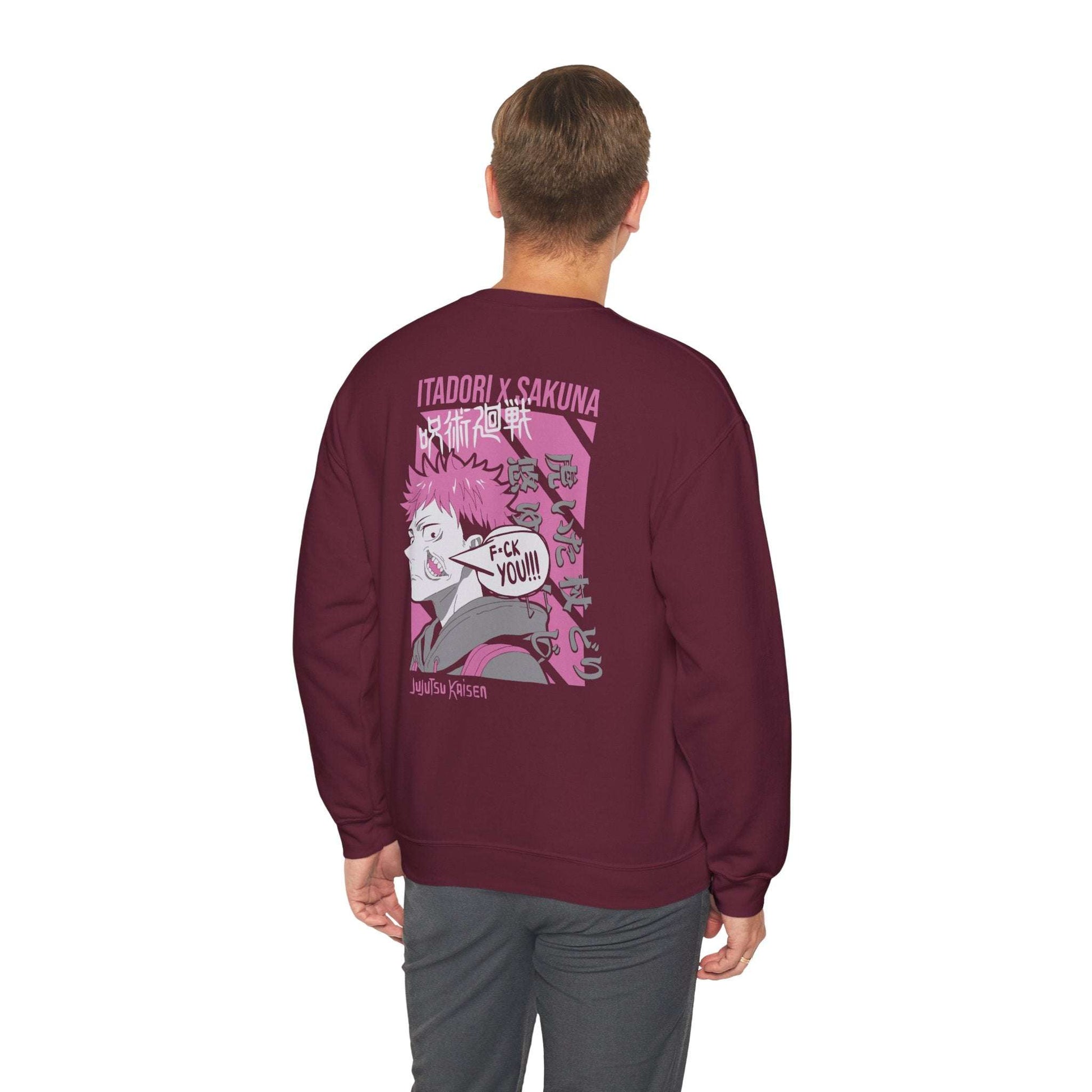 Jujutsu Kaisen Itadori x Sukuna Crewneck Sweatshirt — Anime Graphic Pullover Maklenn Jujutsu Kaisen Itadori x Sukuna Crewneck Sweatshirt — Anime Graphic Pullover Sweatshirt Maklenn www.maklenn.com India 32.23