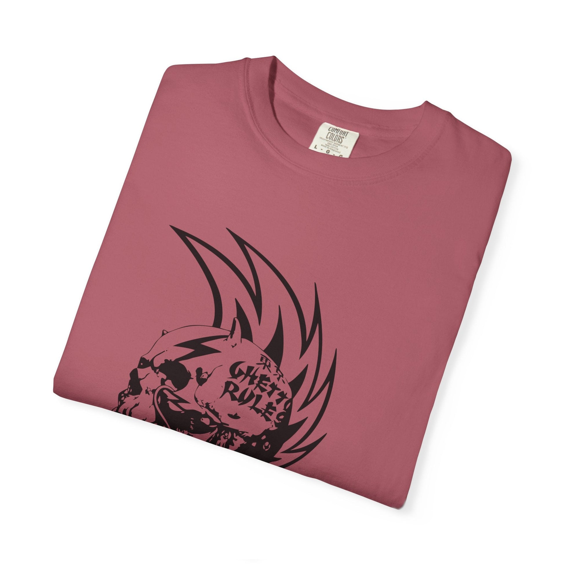 Punk Skull Graphic T-shirt for Unisex, Emo Fashion Tee, Edgy Streetwear, Gift for Music Lovers, Halloween Costume - Maklenn