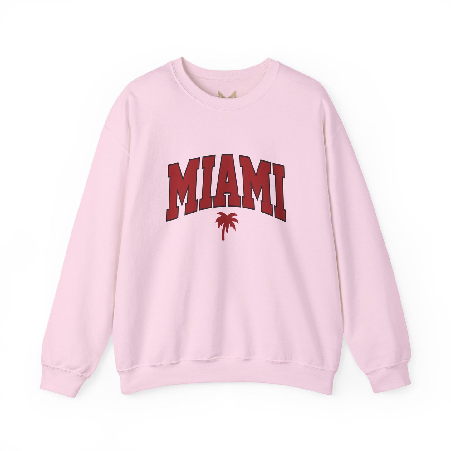 Miami Graphic Crewneck Sweatshirt, Unisex Sweatshirt, Cozy Miami Apparel, Casual Streetwear, Perfect Gift for Sport Lovers Printify