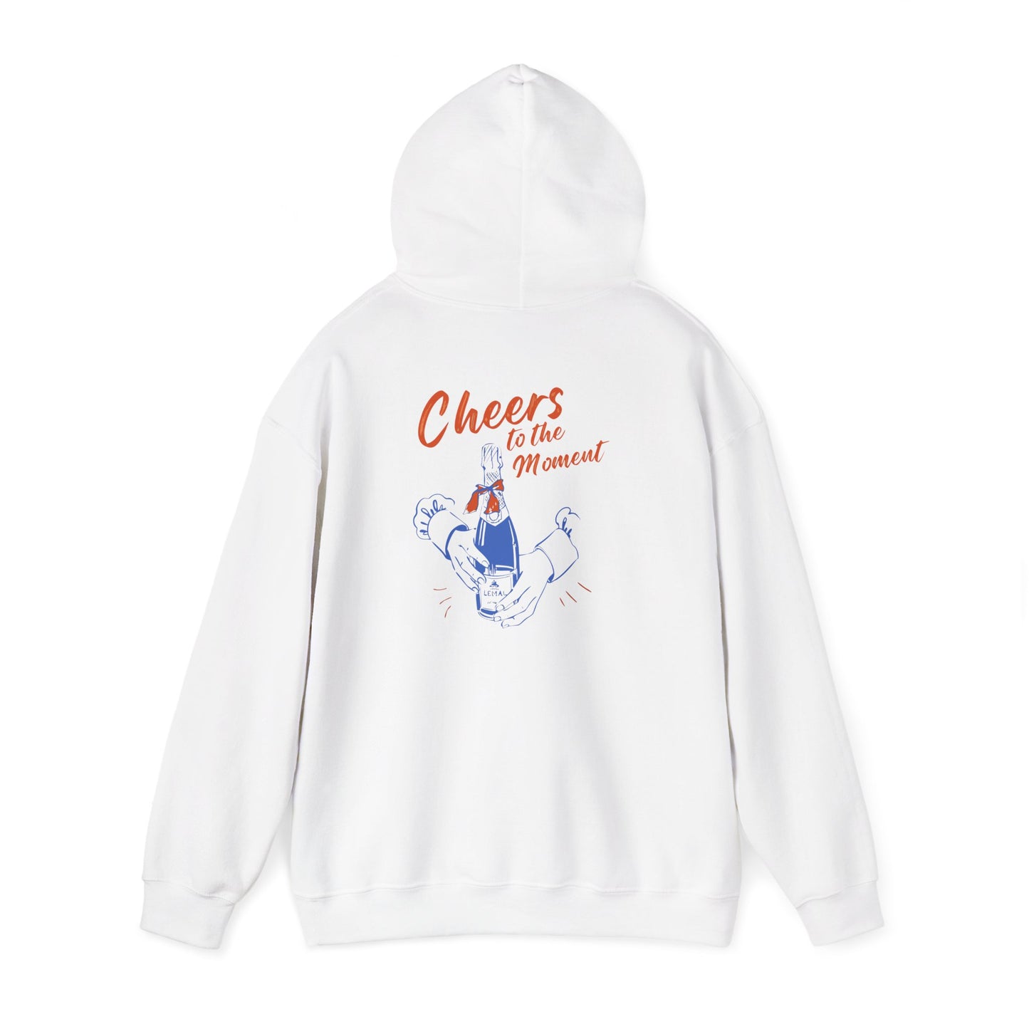 Cheers to the Moment Hoodie - Cozy Sweatshirt for Celebrations, Casual Wear, Gift for Friends, Unisex Apparel, Everyday Comfort Printify