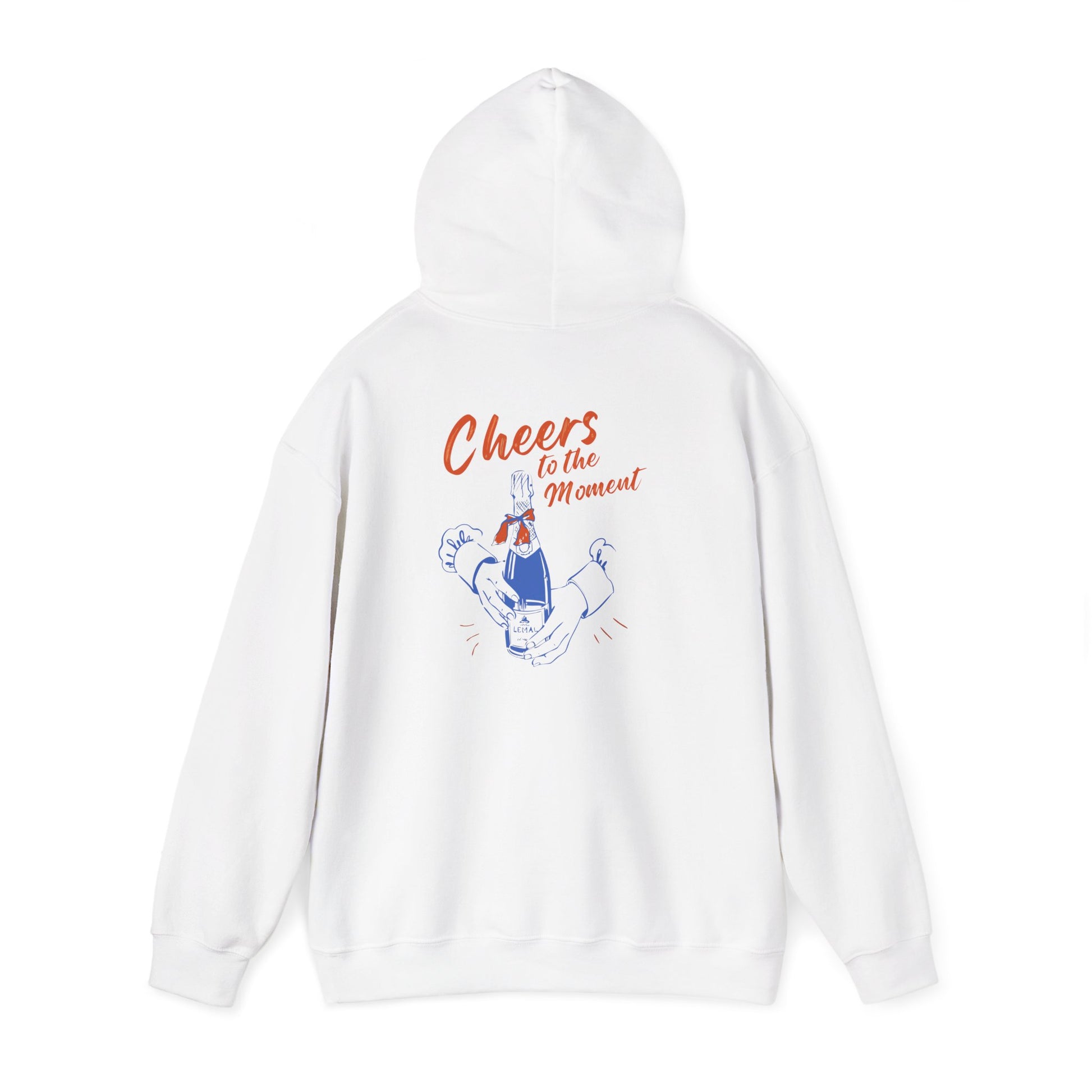 Cheers to the Moment Hoodie - Cozy Sweatshirt for Celebrations, Casual Wear, Gift for Friends, Unisex Apparel, Everyday Comfort Printify