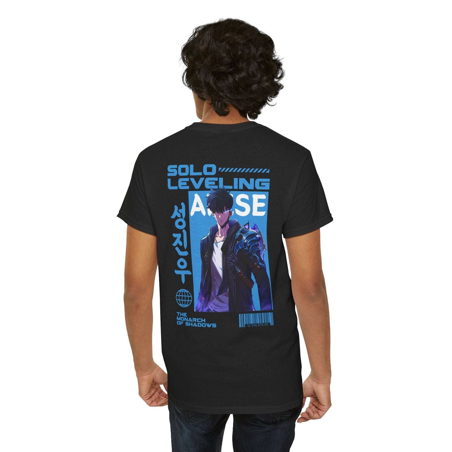 Solo Leveling Graphic Tee — Sung Jinwoo Anime-Inspired Shirt Maklenn Solo Leveling Graphic Tee — Sung Jinwoo Anime-Inspired Shirt T-Shirt Maklenn www.maklenn.com India 21.80