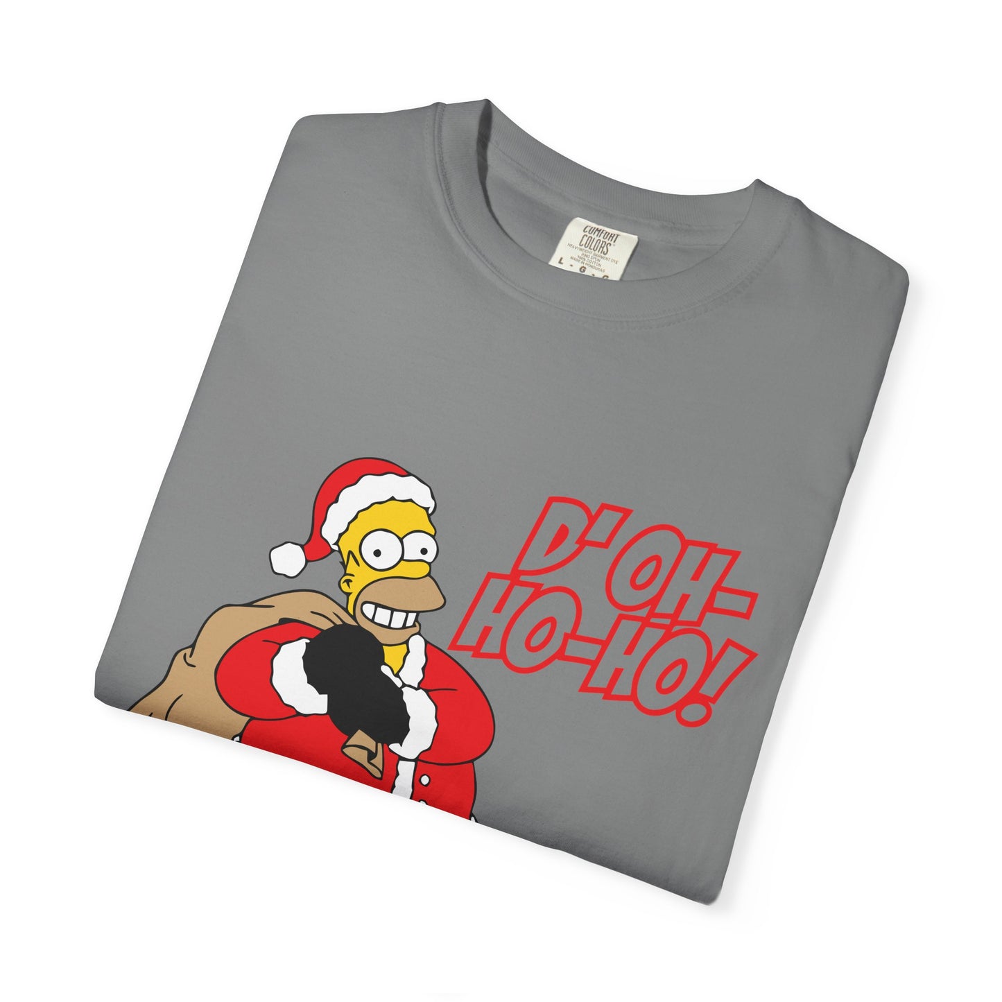 Holiday Cartoon Santa Tee — "D'oh-Ho-Ho!" Christmas T-Shirt Printify