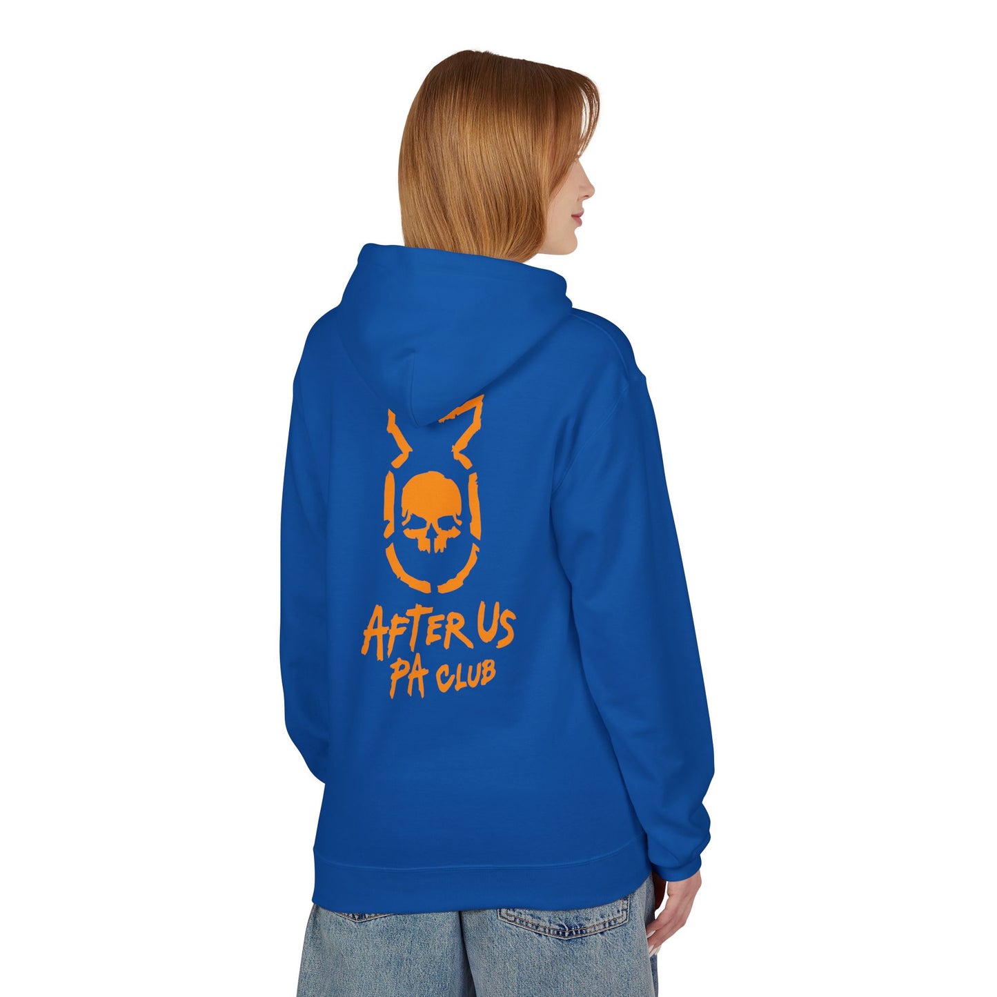 Edgy Unisex Fleece Hoodie - After Us PA Club, Casual Streetwear, Gift for Music Lovers, Home Lounge Wear, Unique Graphic Design Printify