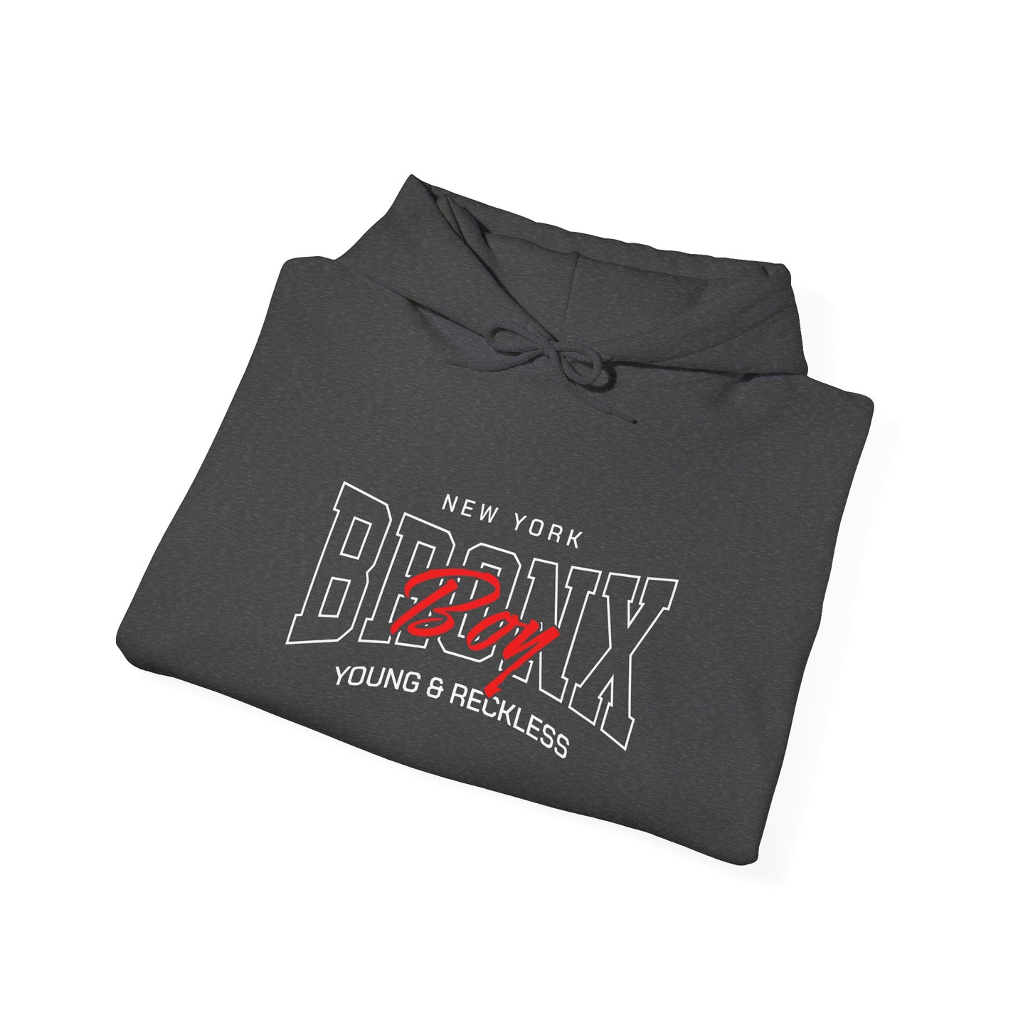 Bronx-themed Unisex Hoodie, Cozy Sweatshirt, Streetwear, Gift for Him/Her, New York Apparel, Young & Reckless Style Printify