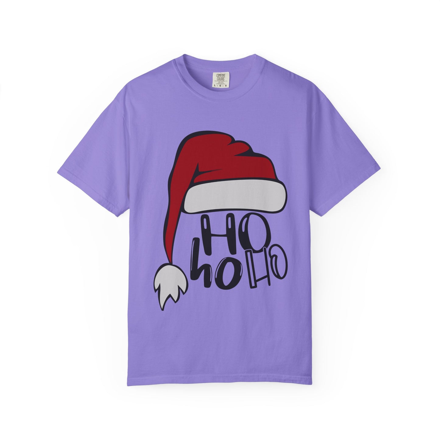 Christmas Santa Hat T-Shirt — "Ho Ho Ho" Holiday Tee Printify