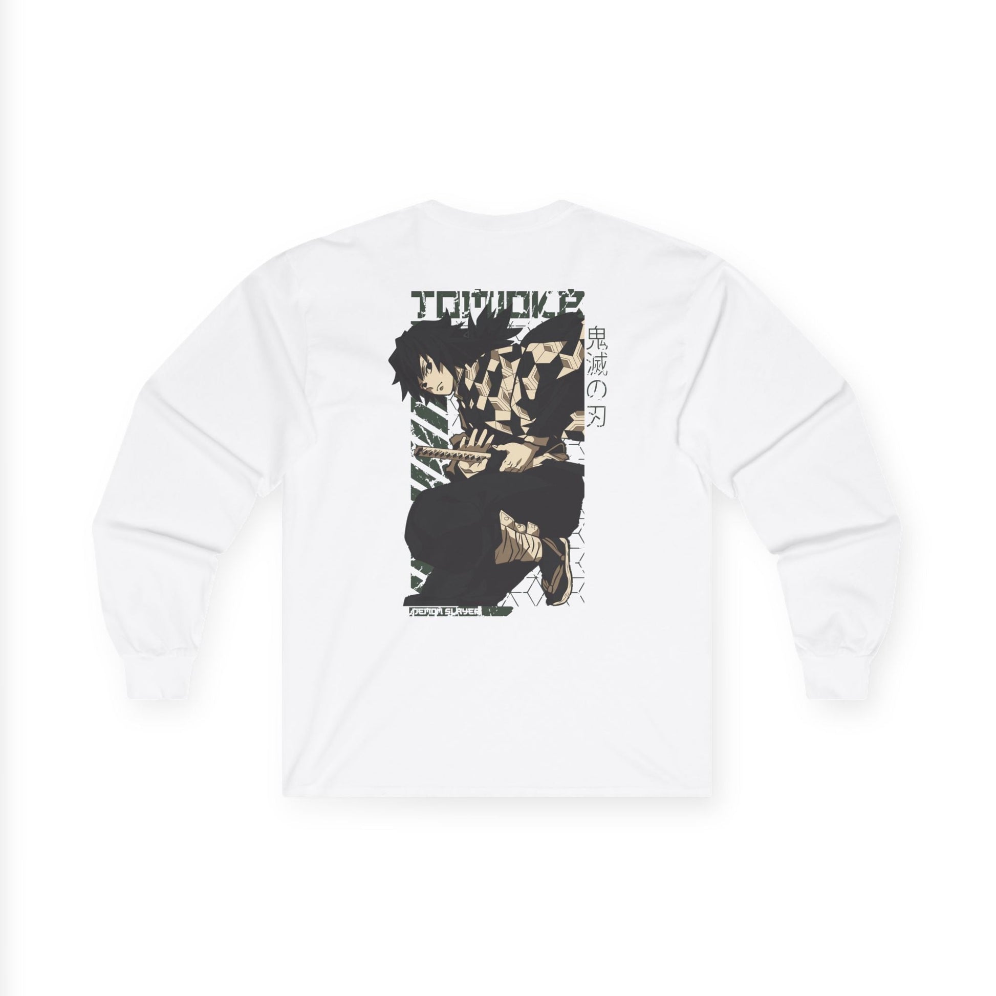 Long Sleeve Tee - Giyu Tomioka Water Hashira Demon Slayer Design Printify