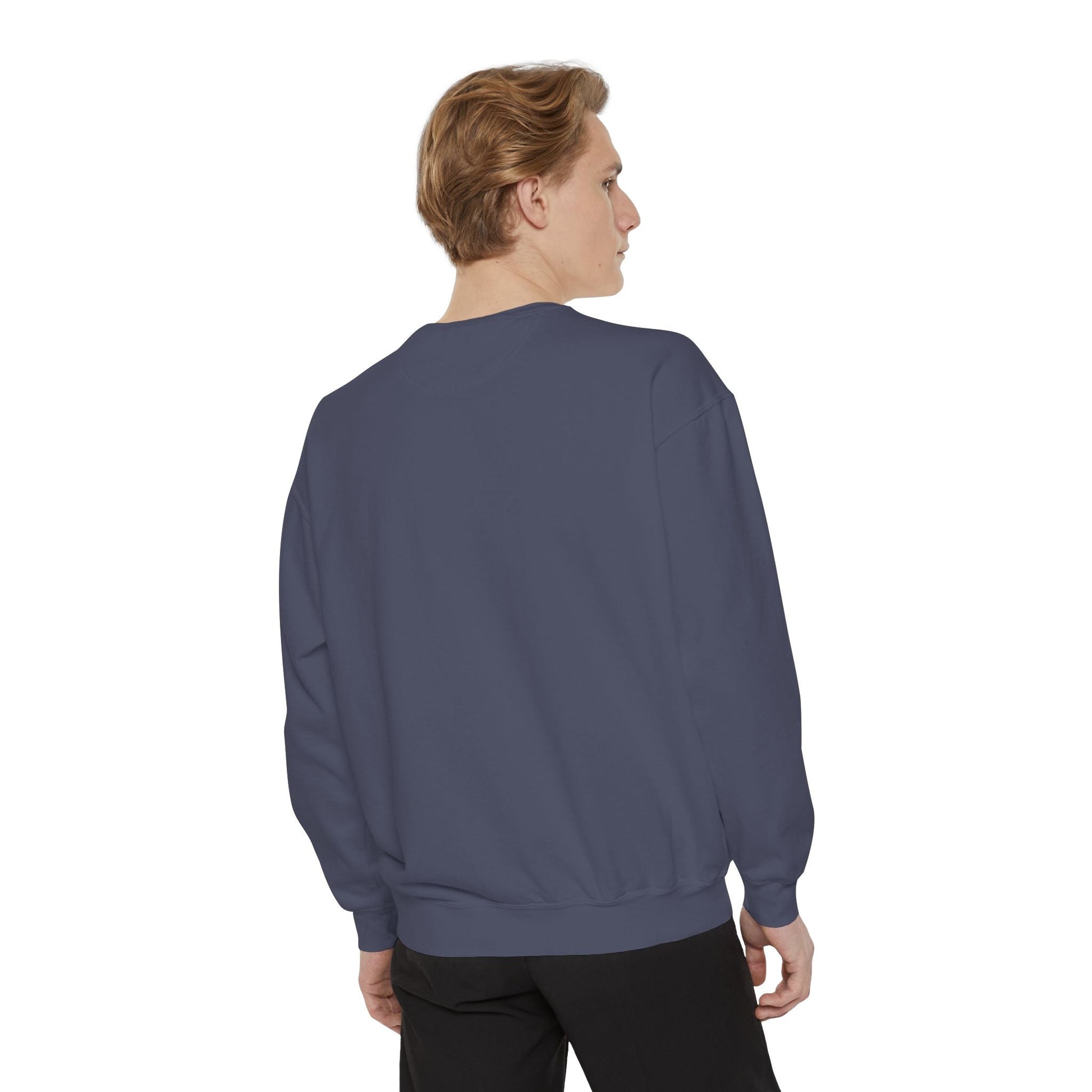 Serial Chiller Unisex Garment-Dyed Sweatshirt, Cozy Casual Wear, Gift for Relaxed Vibes, Cute Lounge Sweatshirt, Streetwear Style, [...] Printify