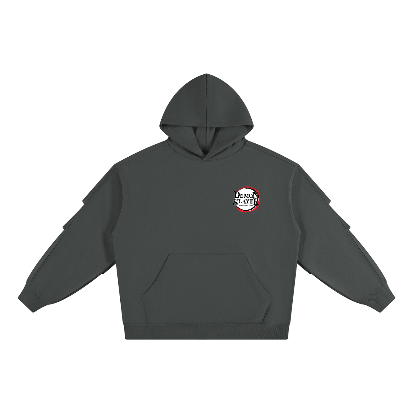 Tanjiro Kamado | Sun Breathing | Demon Slayer | Heavyweight Ruched Sleeves Hoodie