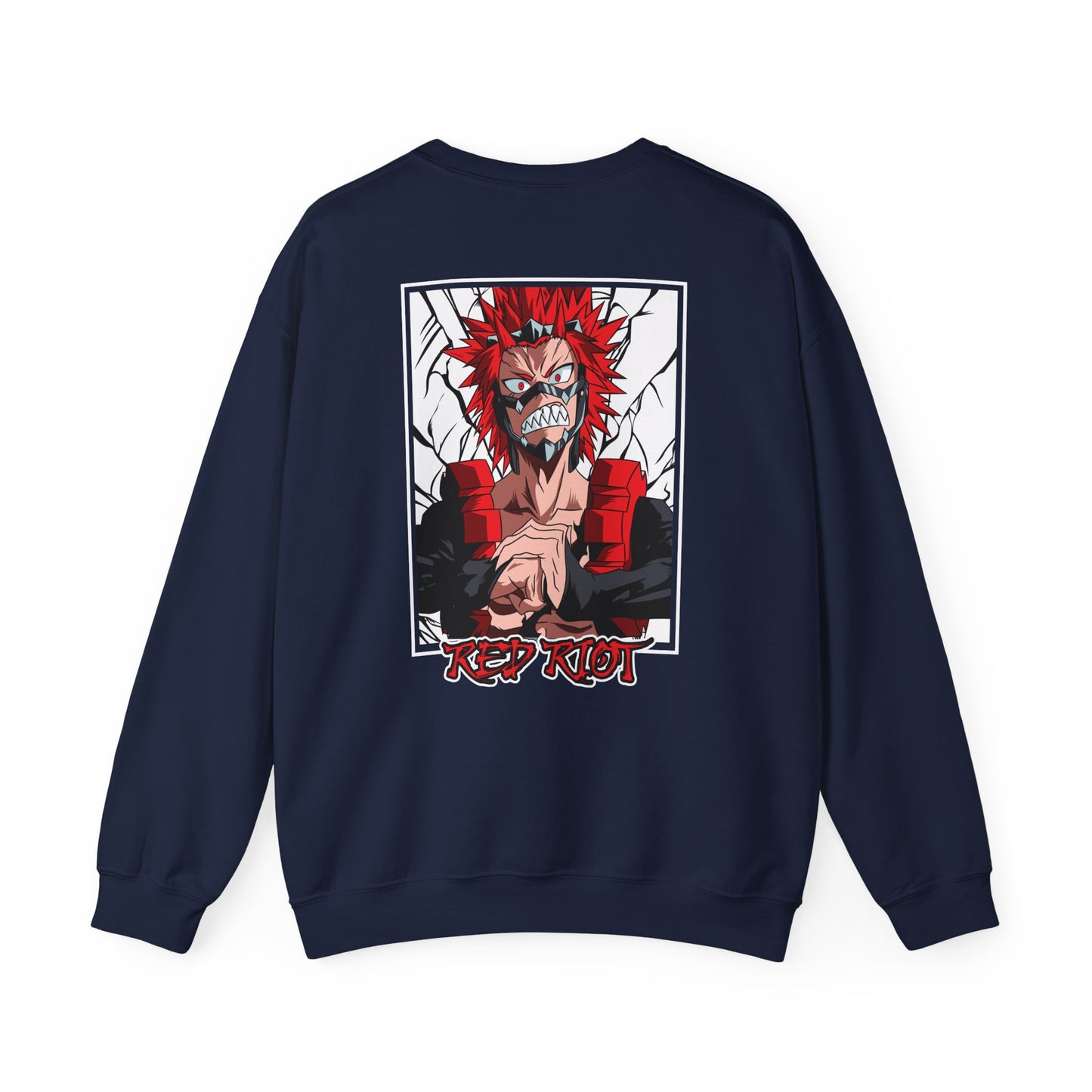 Crewneck Sweatshirt — Red Riot Anime Graphic (Keep Riot)