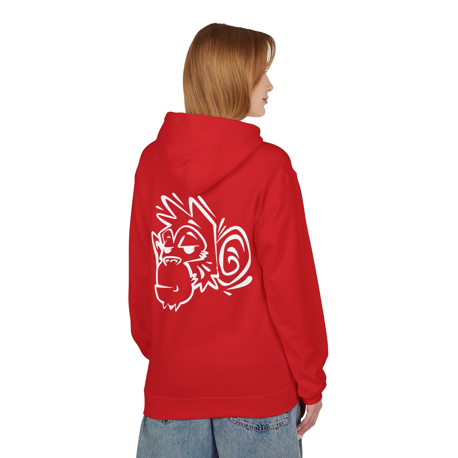 Stylish Unisex Fleece Hoodie with Unique Monkey Design - Perfect for Casual Wear, Gifts, Kids, Birthdays, and Events Printify