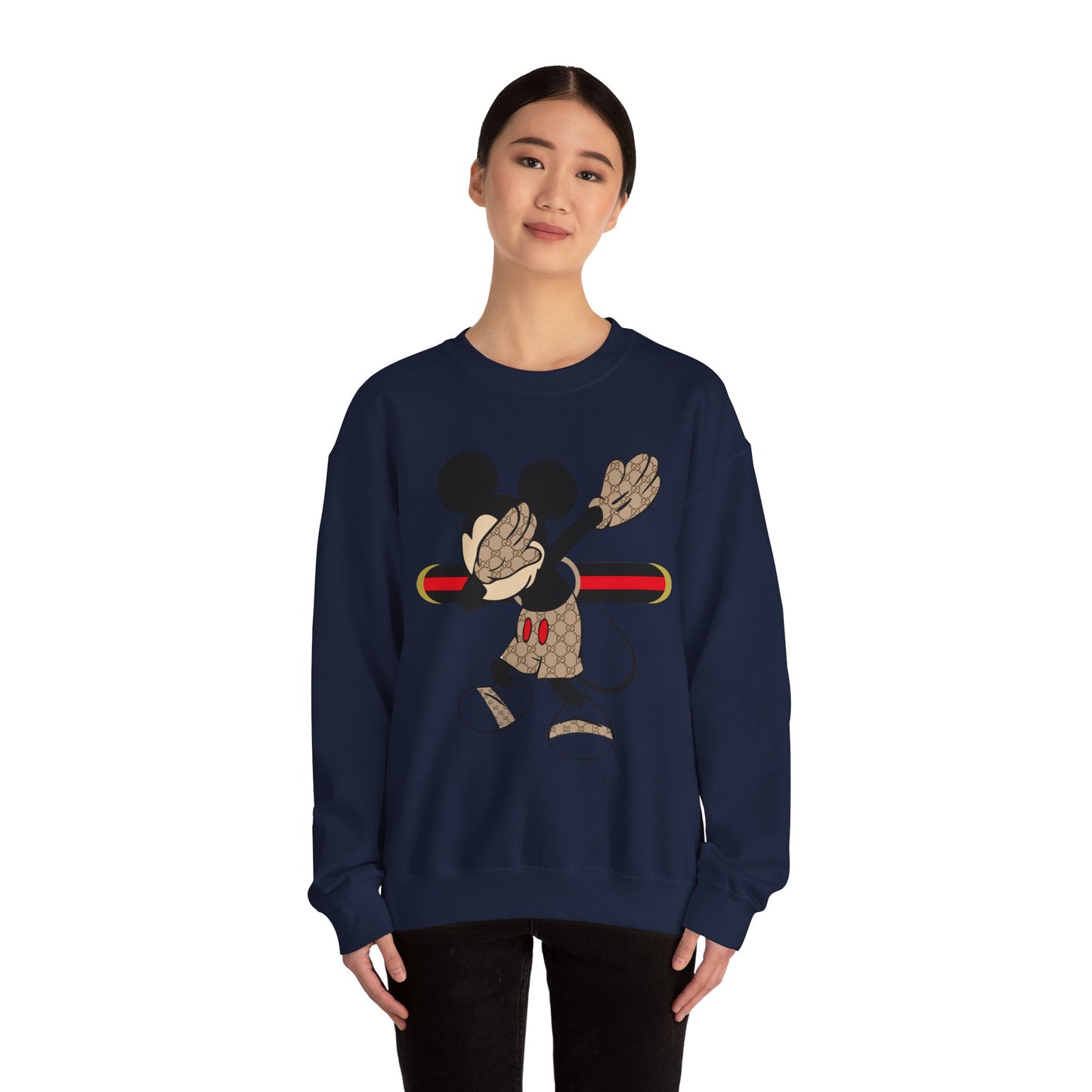 Mickey Mouse Graphic Crewneck Sweatshirt, Unisex Warm Casual Wear, Perfect for Disney Fans, Gift for Birthdays, Cozy Lounge Top Printify